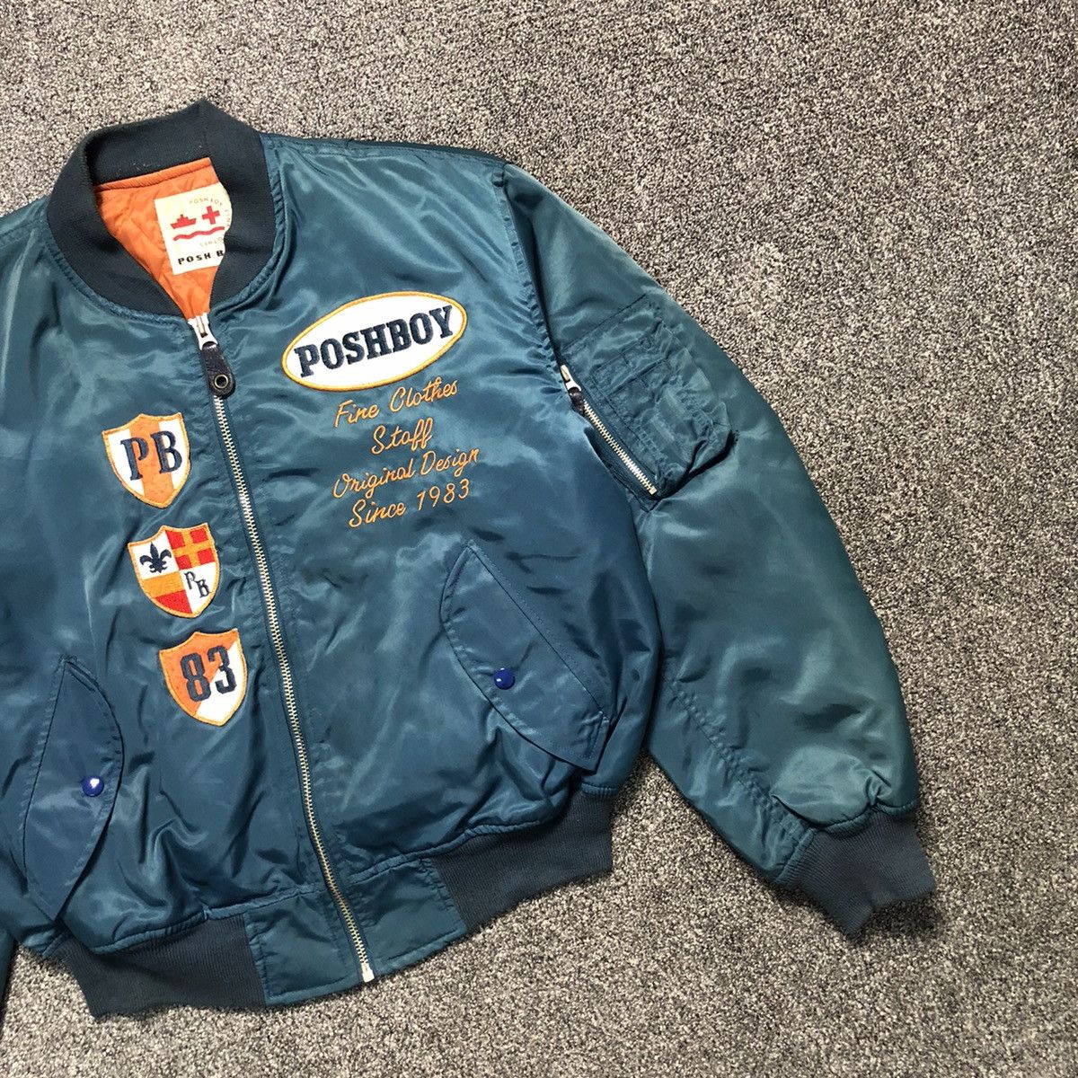 Japanese Brand Vintage Poshboy Ma-1 Bomber Jacket Street Style Size US L / EU 52-54 / 3 - 6 Thumbnail