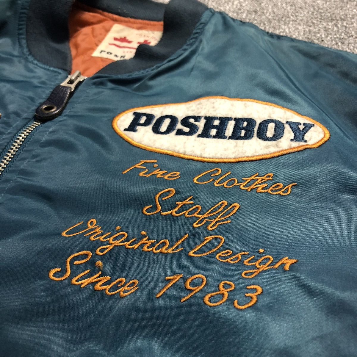Japanese Brand Vintage Poshboy Ma-1 Bomber Jacket Street Style Size US L / EU 52-54 / 3 - 9 Thumbnail