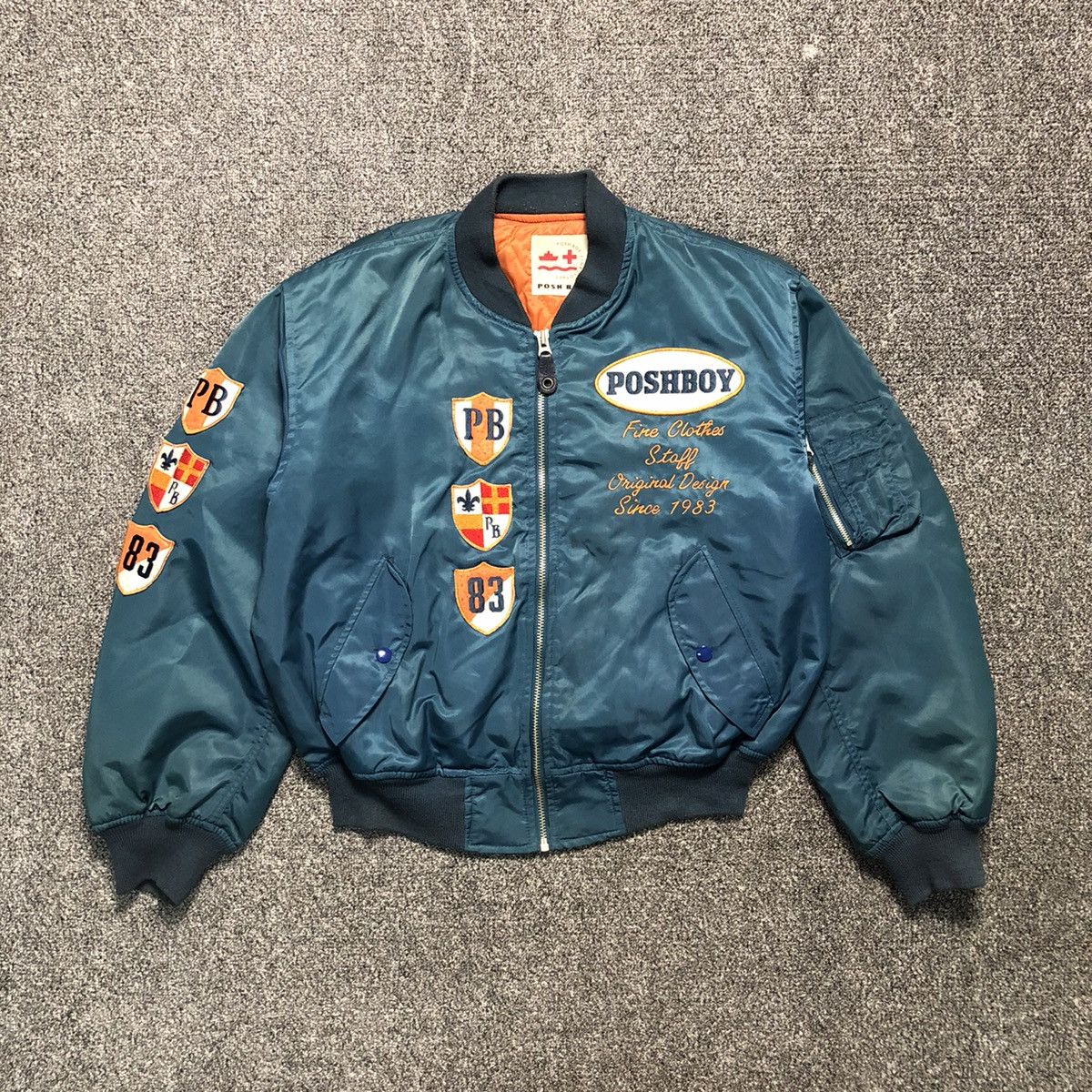Japanese Brand Vintage Poshboy Ma-1 Bomber Jacket Street Style Size US L / EU 52-54 / 3 - 2 Thumbnail