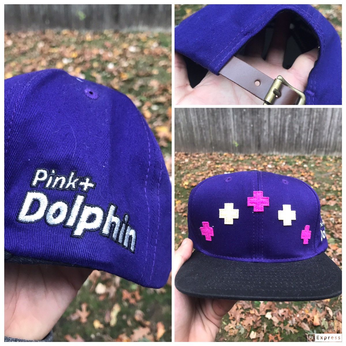 Pink Dolphin Pink Dolphin Hat w/ leather belt strap streetwear cap Size ONE SIZE - 1 Thumbnail