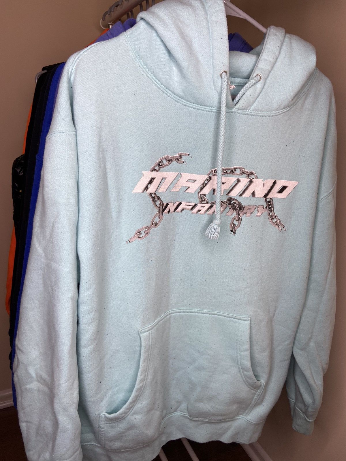 MARINO INFANTRY LOGO HOODIE ブラック Mサイズ エイサップ ロッキー A 