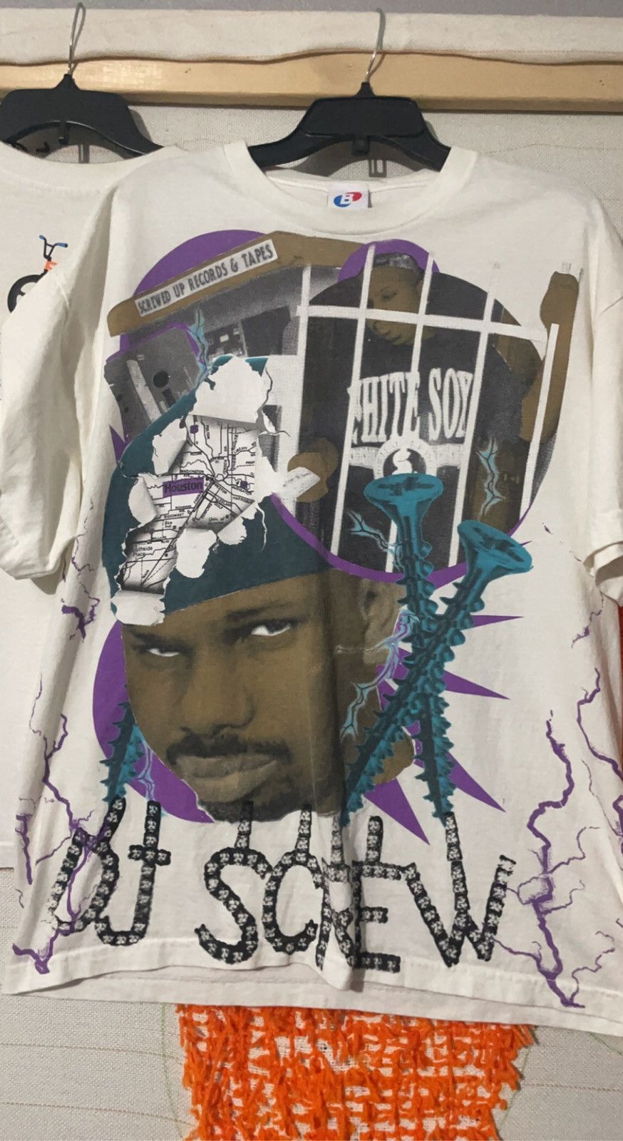 Dj Screw Rap Tee All Over Print Screwed Up Records & Tapes - Short 