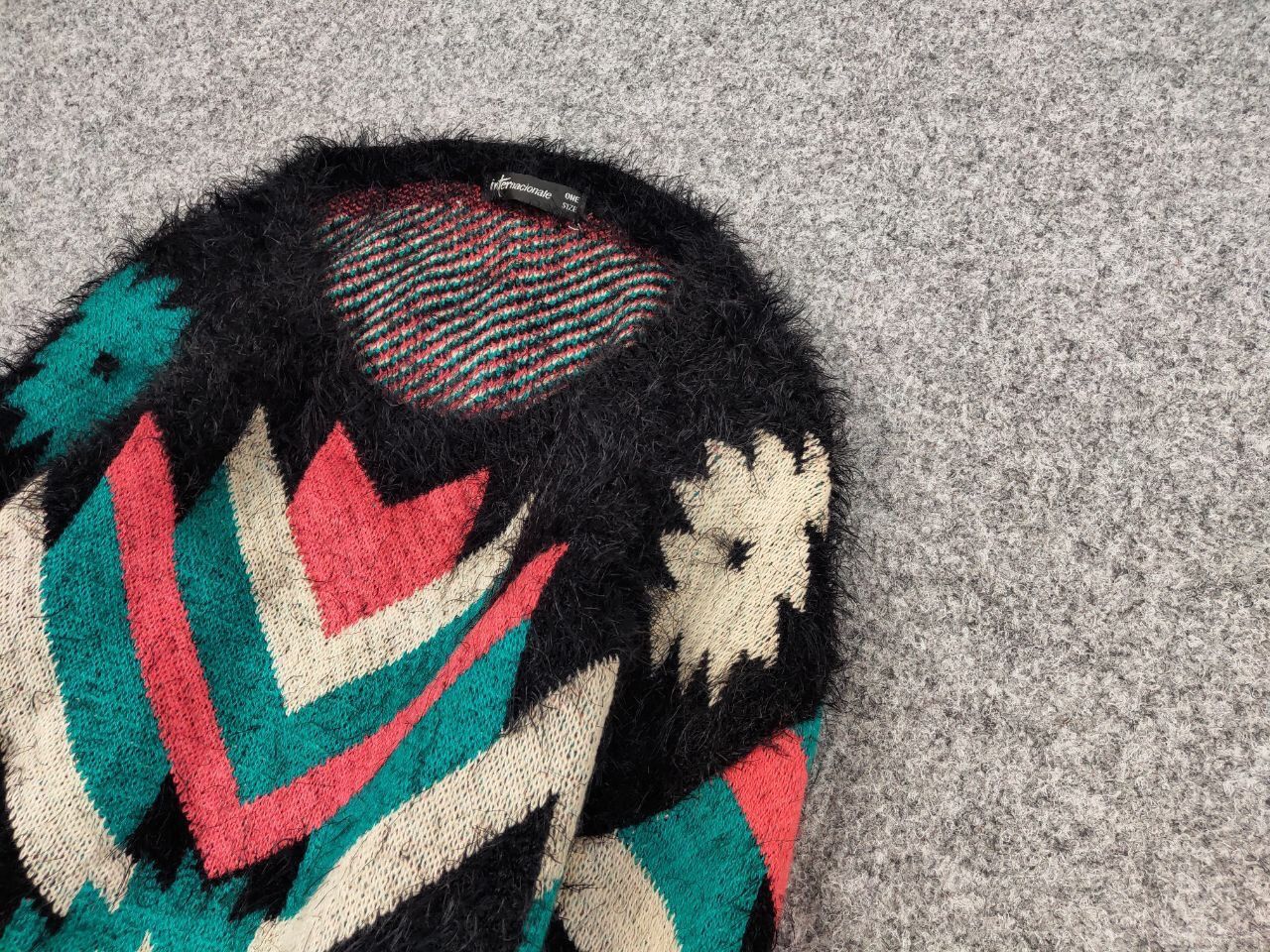 Japanese Brand Vintage 90's Japanese Pattern Mohair Style Crewneck Sweater Size US S / EU 44-46 / 1 - 4 Thumbnail