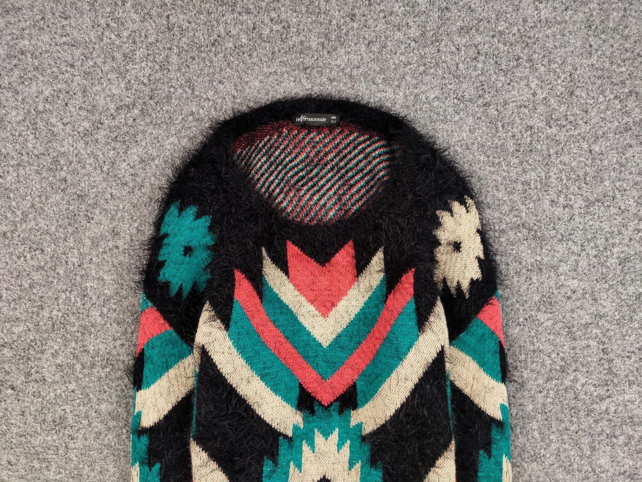 Japanese Brand Vintage 90's Japanese Pattern Mohair Style Crewneck Sweater Size US S / EU 44-46 / 1 - 8 Thumbnail