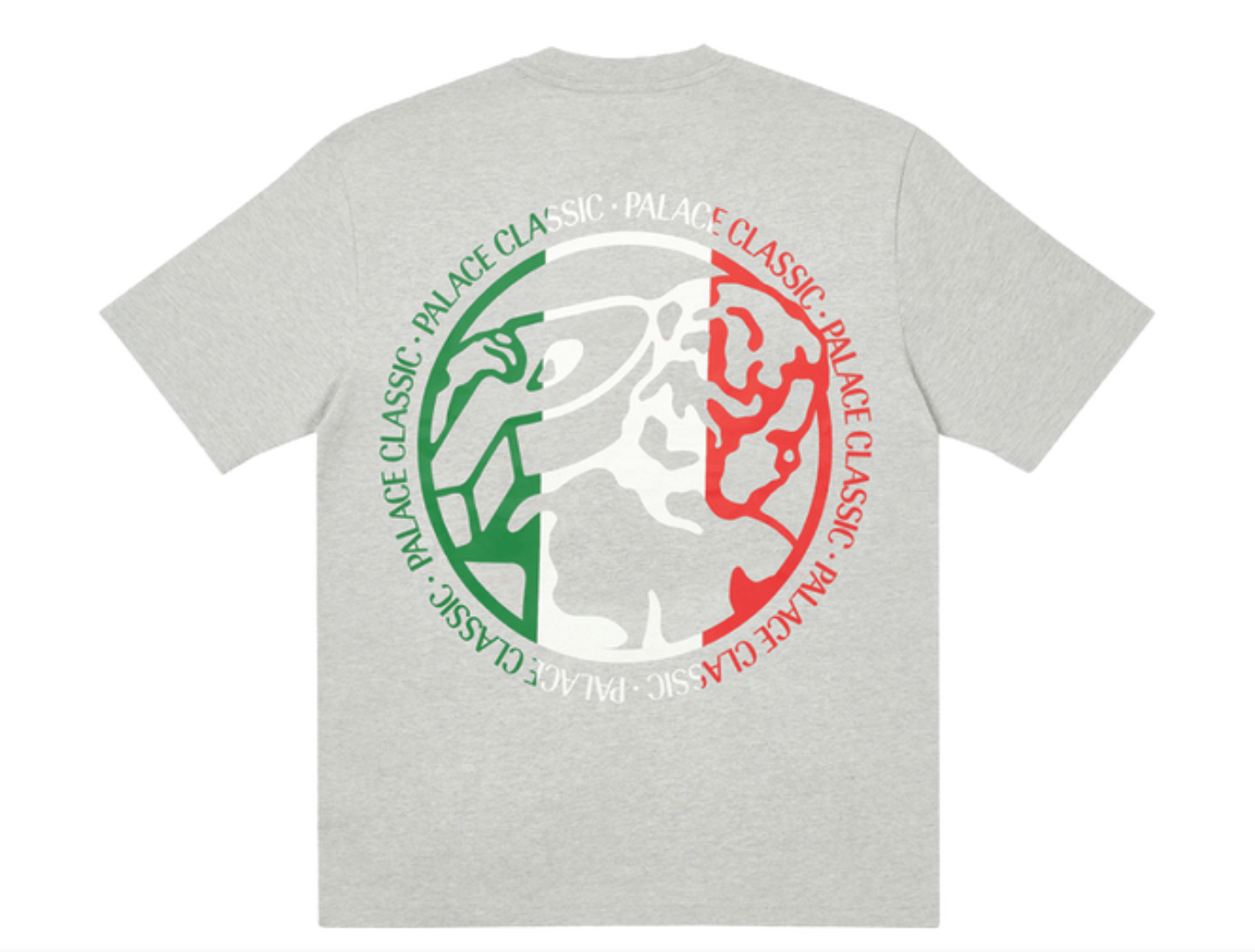 Image of Palace Classico Tee Grey Marl • Xl, Men's