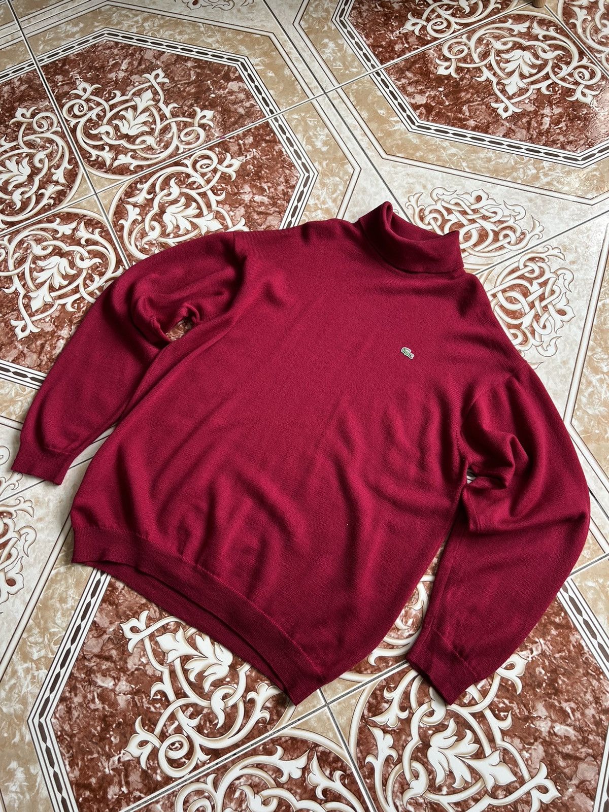 Lacoste × Vintage Vintage Lacoste turtleneck sweater Classic Size US L / EU 52-54 / 3 - 2 Thumbnail