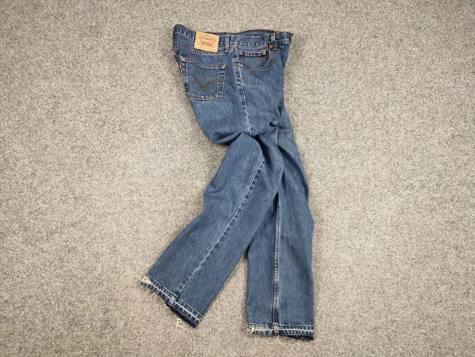 Levi's Vintage 90's Levis 751 Released Hem Faded Blue Denim Jeans Size US 34 / EU 50 - 7 Thumbnail
