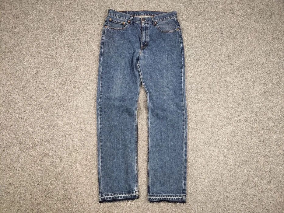 Levi's Vintage 90's Levis 751 Released Hem Faded Blue Denim Jeans Size US 34 / EU 50 - 5 Thumbnail