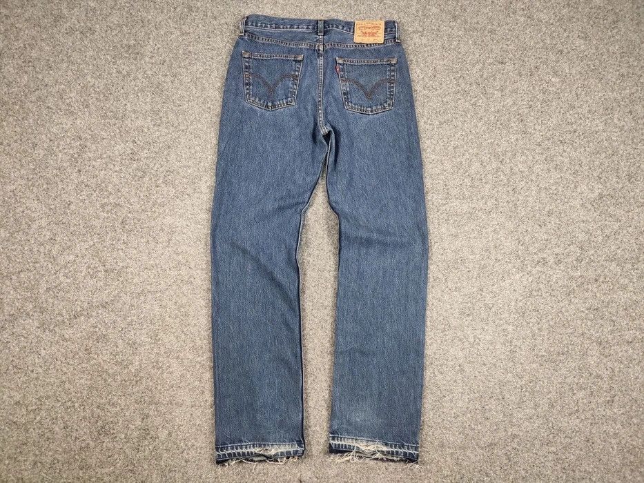 Levi's Vintage 90's Levis 751 Released Hem Faded Blue Denim Jeans Size US 34 / EU 50 - 6 Thumbnail