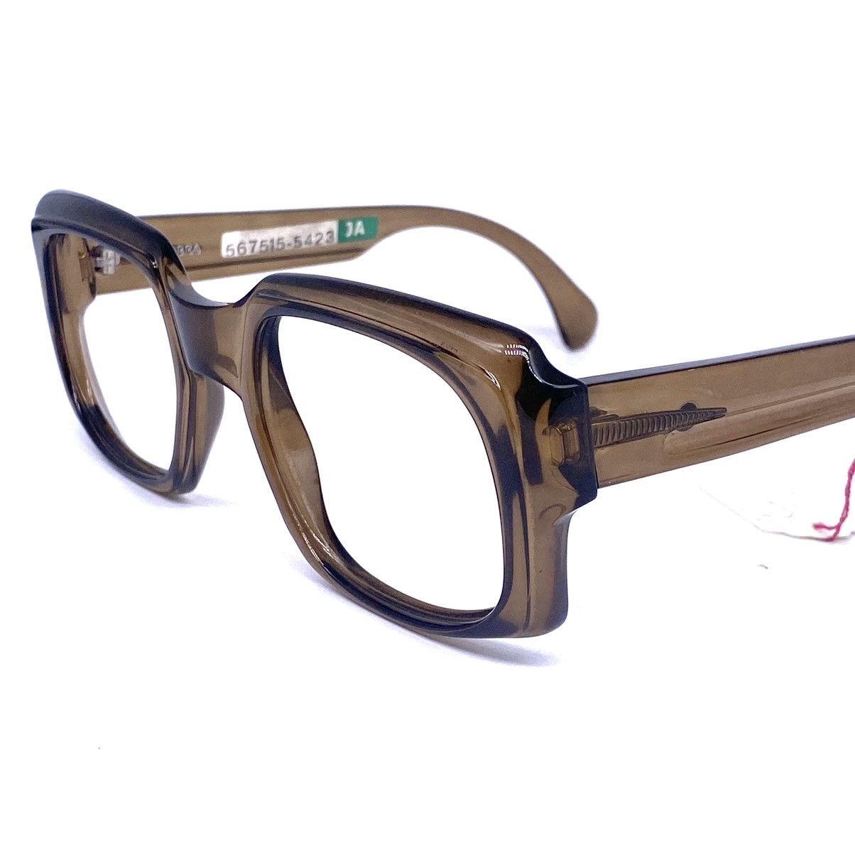 Vintage Cobra 70s square oversized brown Optyl glasses frames NoS | Grailed