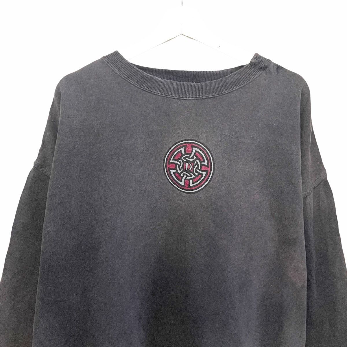 Shorty's Skateboards × Vintage 💥90s DRILL SKATEBOARD LOGO USA SUNFADED SWEATSHIRT Size US XL / EU 56 / 4 - 7 Thumbnail