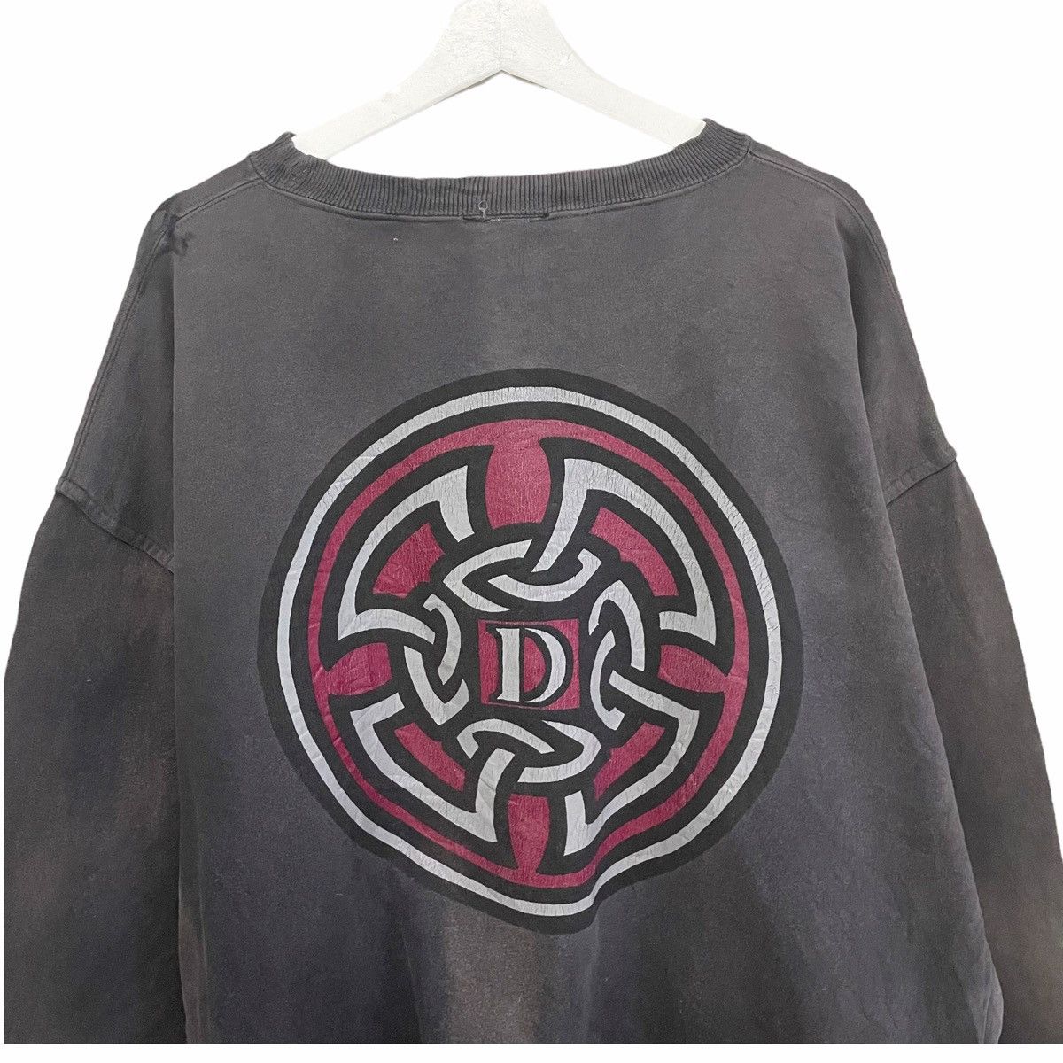 Shorty's Skateboards × Vintage 💥90s DRILL SKATEBOARD LOGO USA SUNFADED SWEATSHIRT Size US XL / EU 56 / 4 - 3 Thumbnail