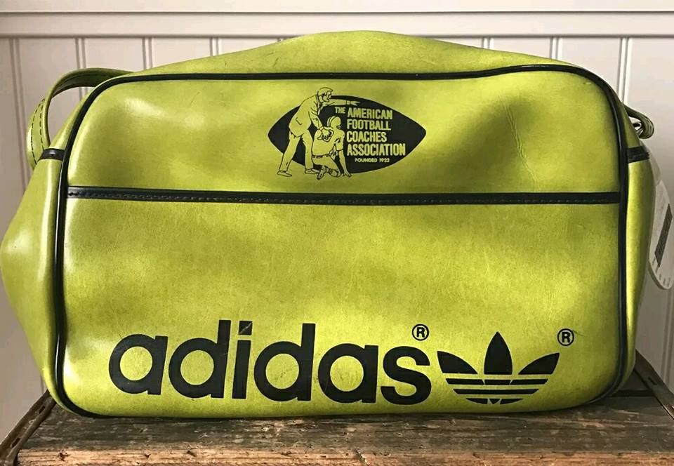 Adidas 1970s Vintage ADIDAS American Football Coaches Yugoslavia Sling Green Bag RARE Grailed