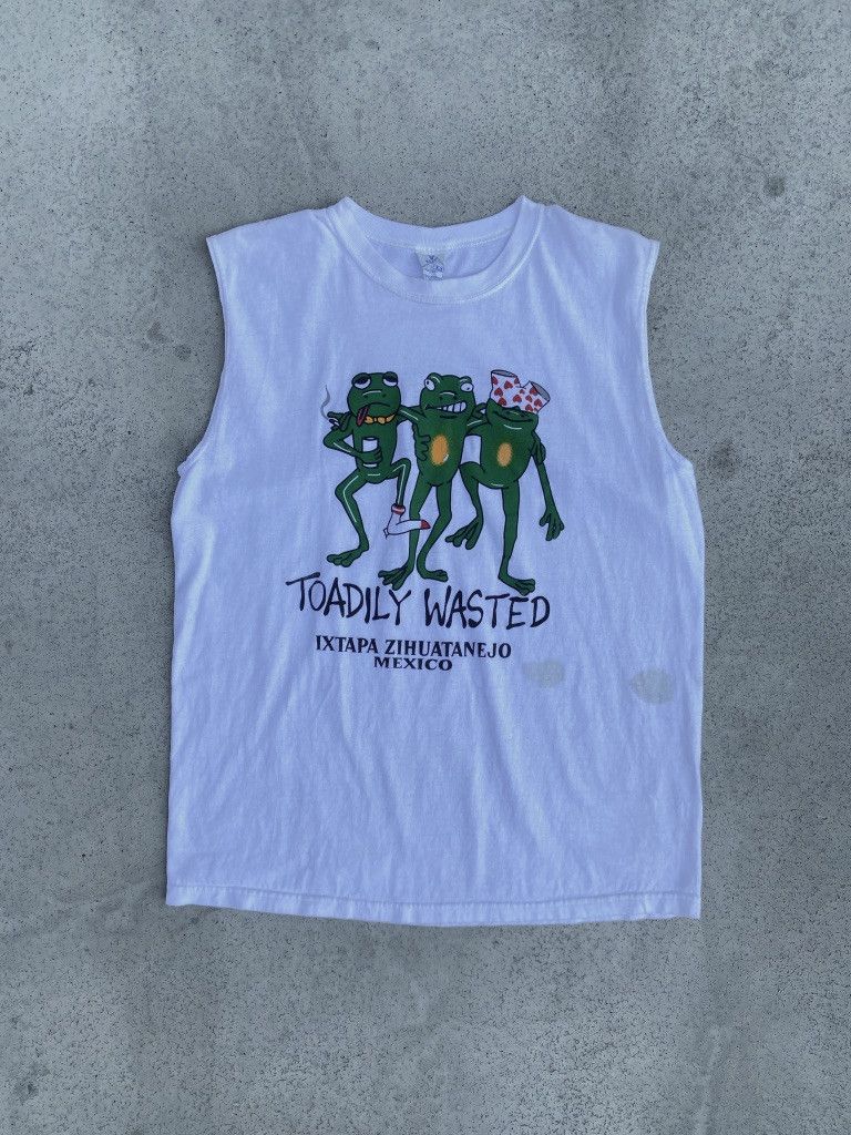 Vintage Vintage Toadily Wasted Mexico Tank Top [Large, 90s] Size US L / EU 52-54 / 3 - 1 Thumbnail