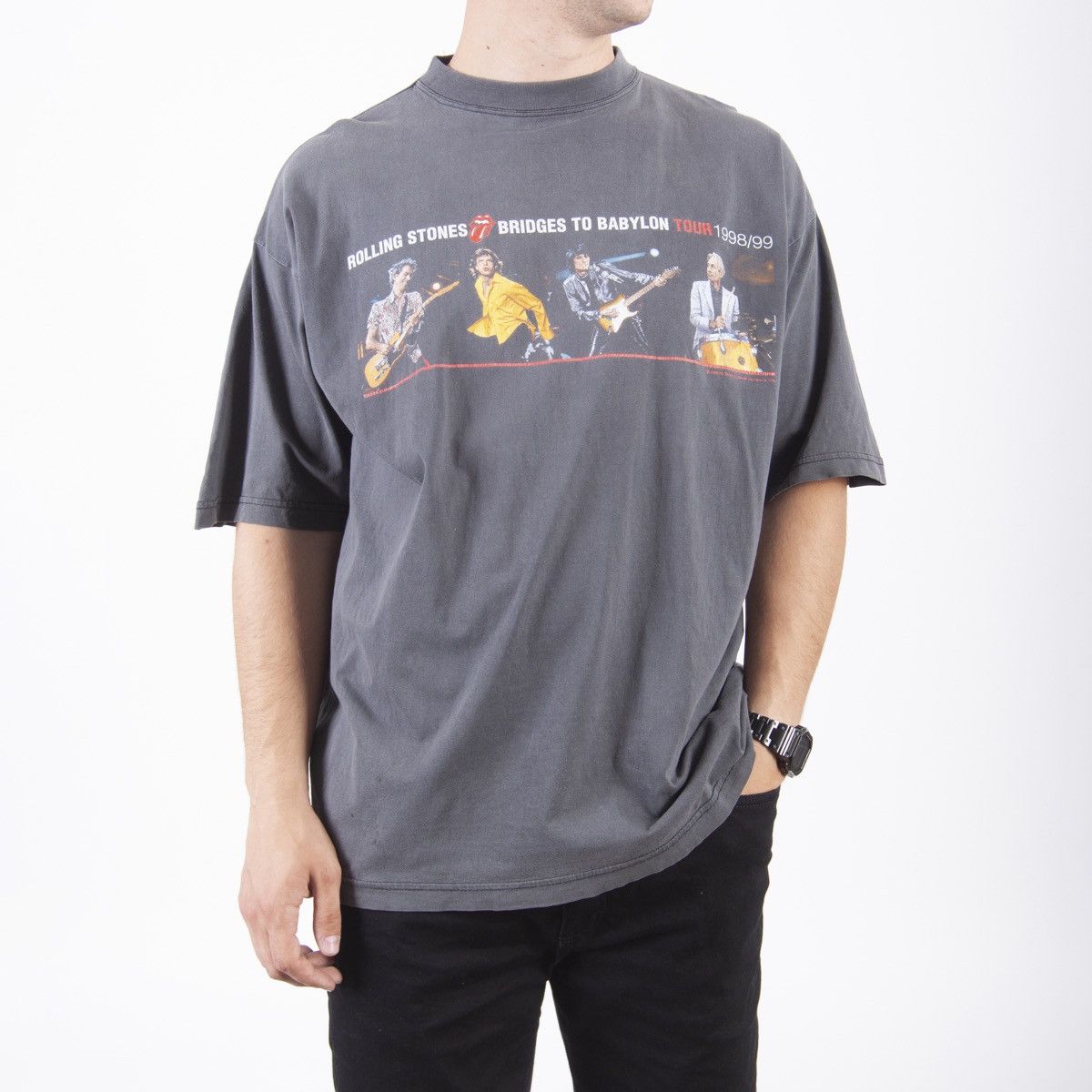 Rolling Stones Malibu Puff Ink Thrifted Tee main image 1