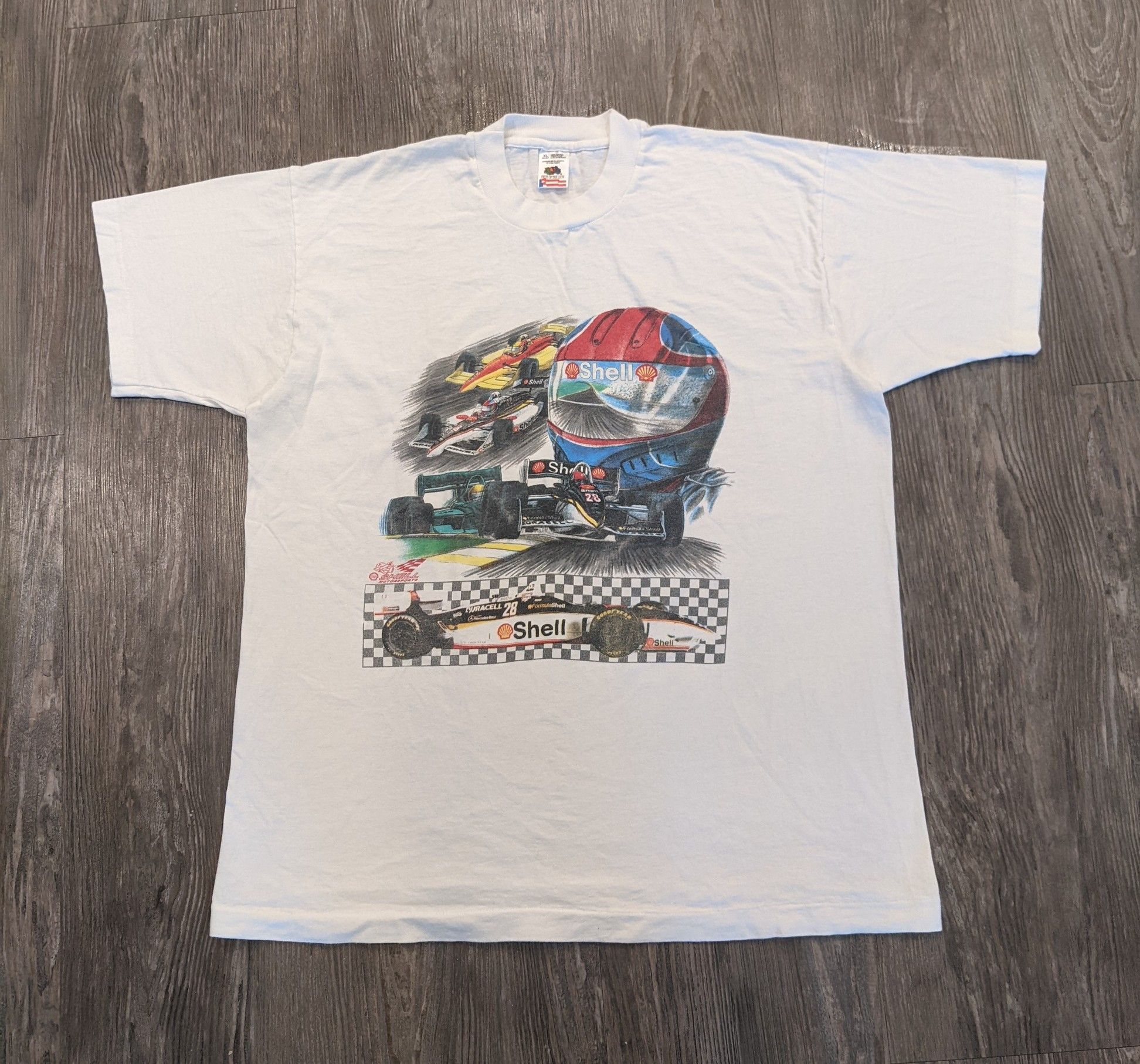 Vintage 90s Nascar Racing Graphic T Shirt Shell