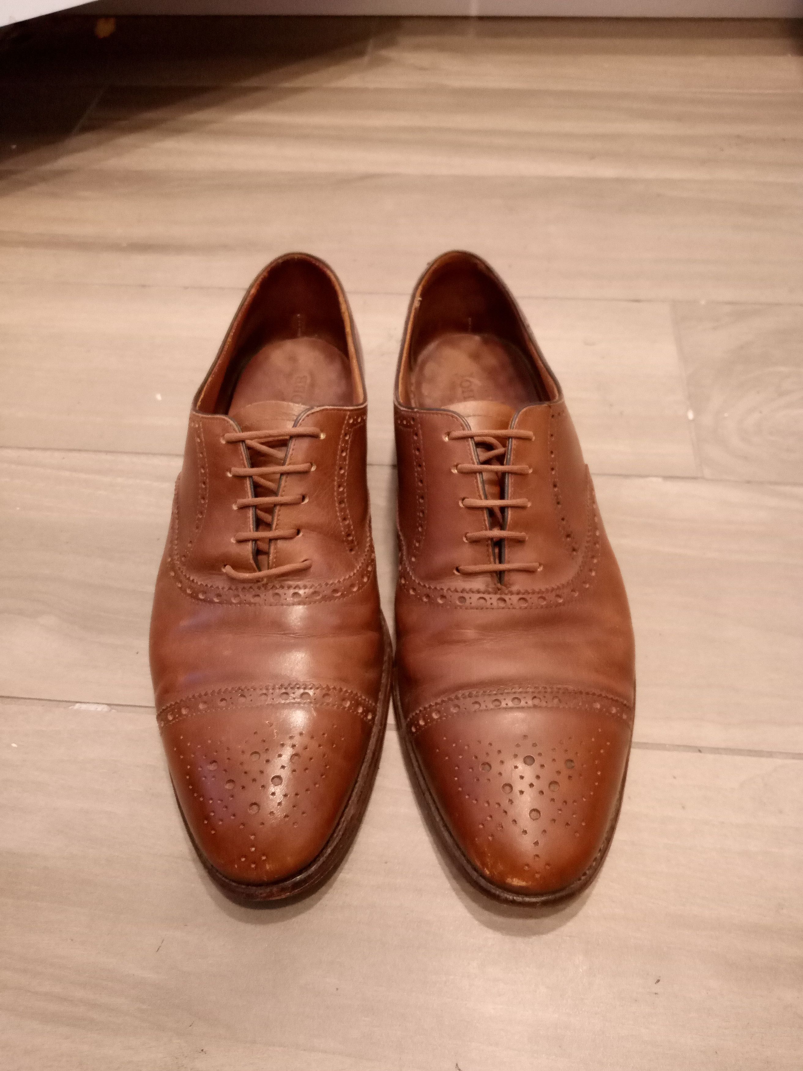 John Lobb John Lobb Oxford Seymour Brogue Balmoral Leather Shoes Size US 7.5 / EU 40-41 - 4 Thumbnail