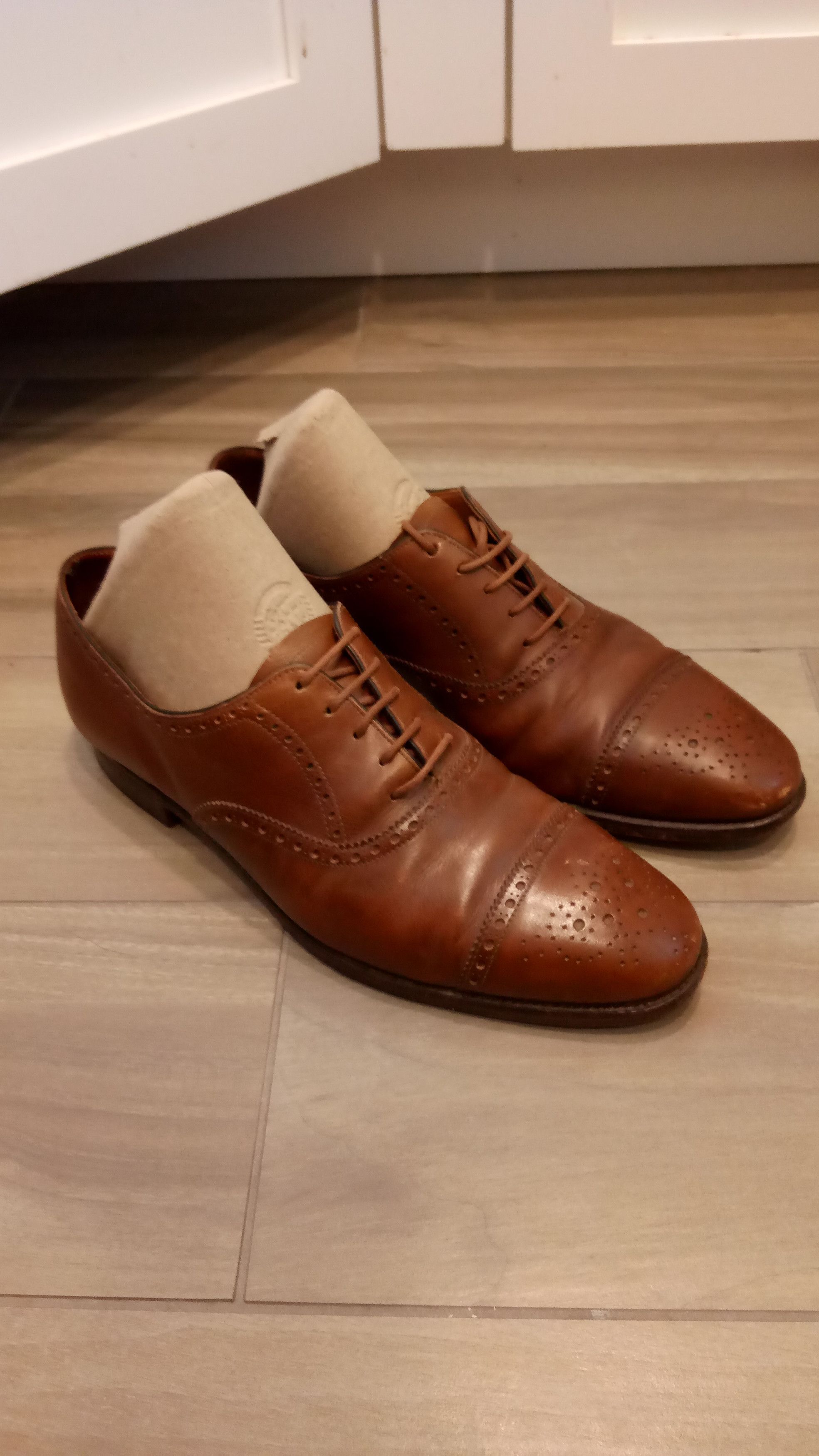 John Lobb John Lobb Oxford Seymour Brogue Balmoral Leather Shoes Size US 7.5 / EU 40-41 - 1 Thumbnail