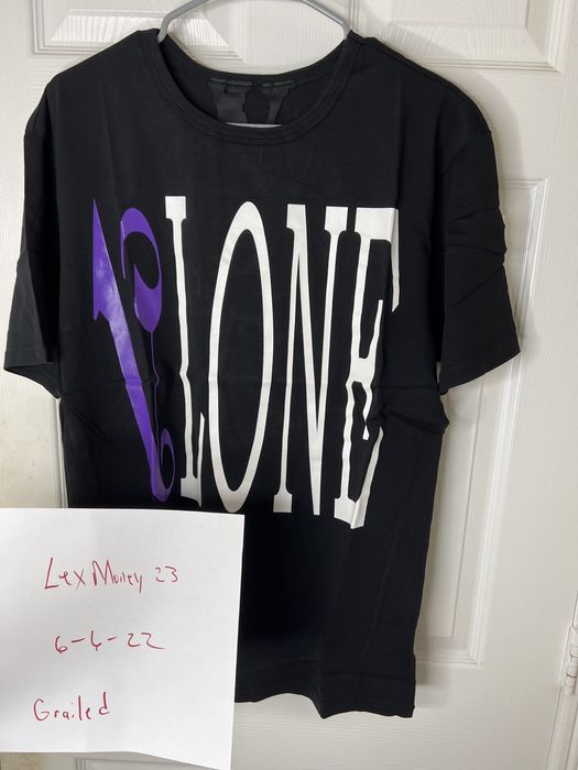 Vlone x Palm Angels T-shirt Black/Purple Men's - US