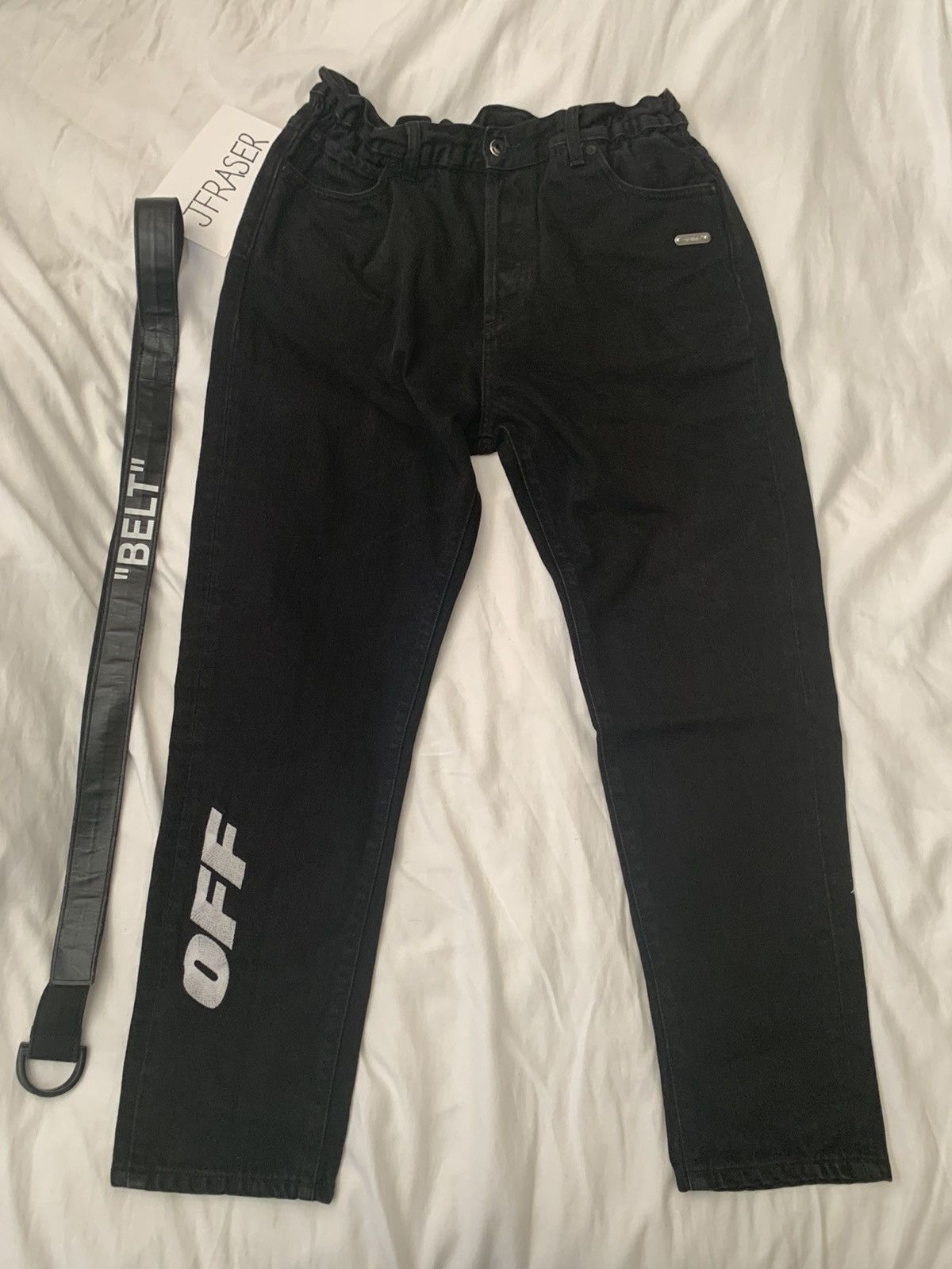 Off-White Low Crotch Jeans Size US 32 / EU 48 - 1 Thumbnail