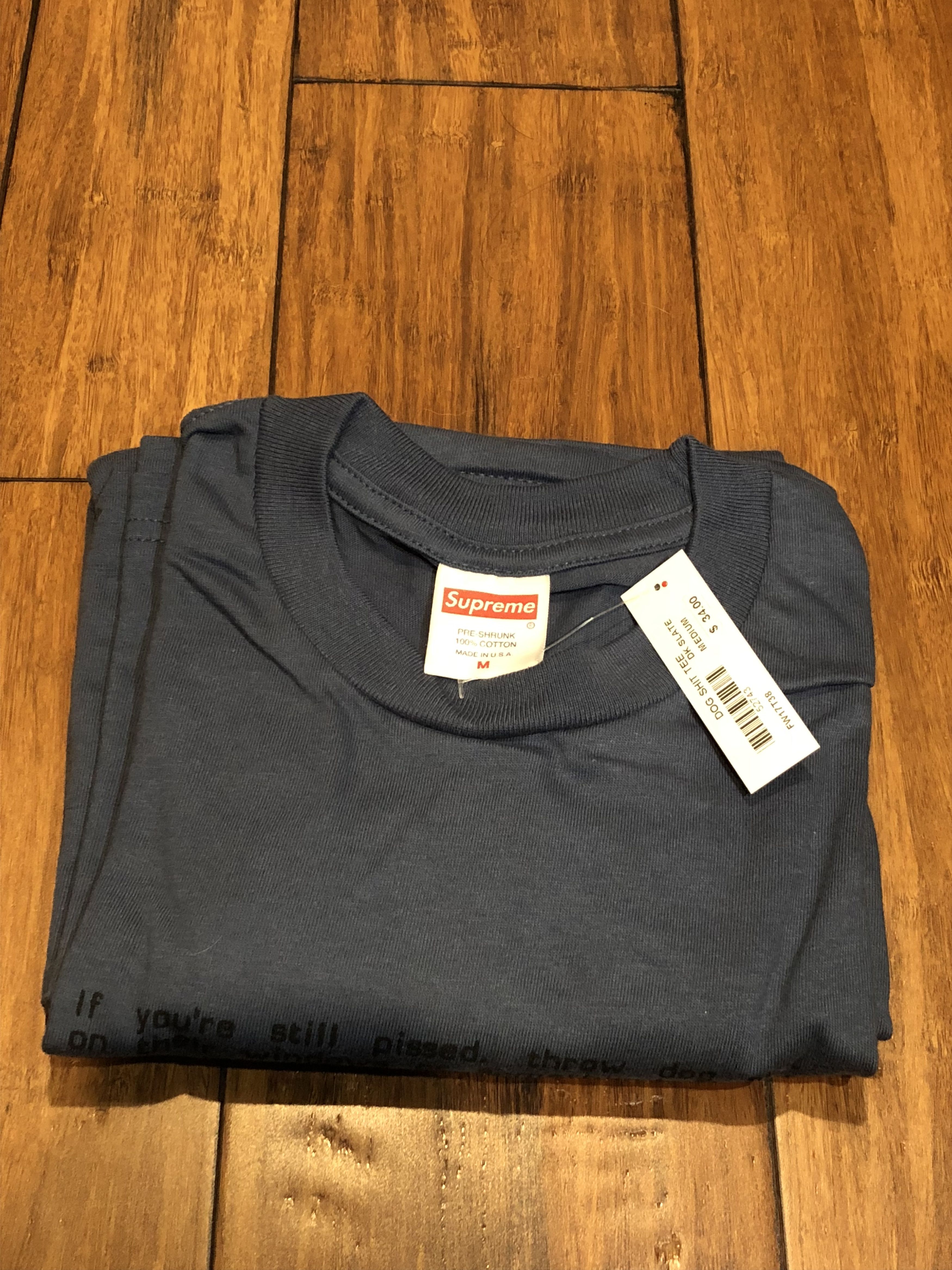 Supreme Supreme Dog Shit Tee Dark Slate Medium Size US M / EU 48-50 / 2 - 2 Thumbnail