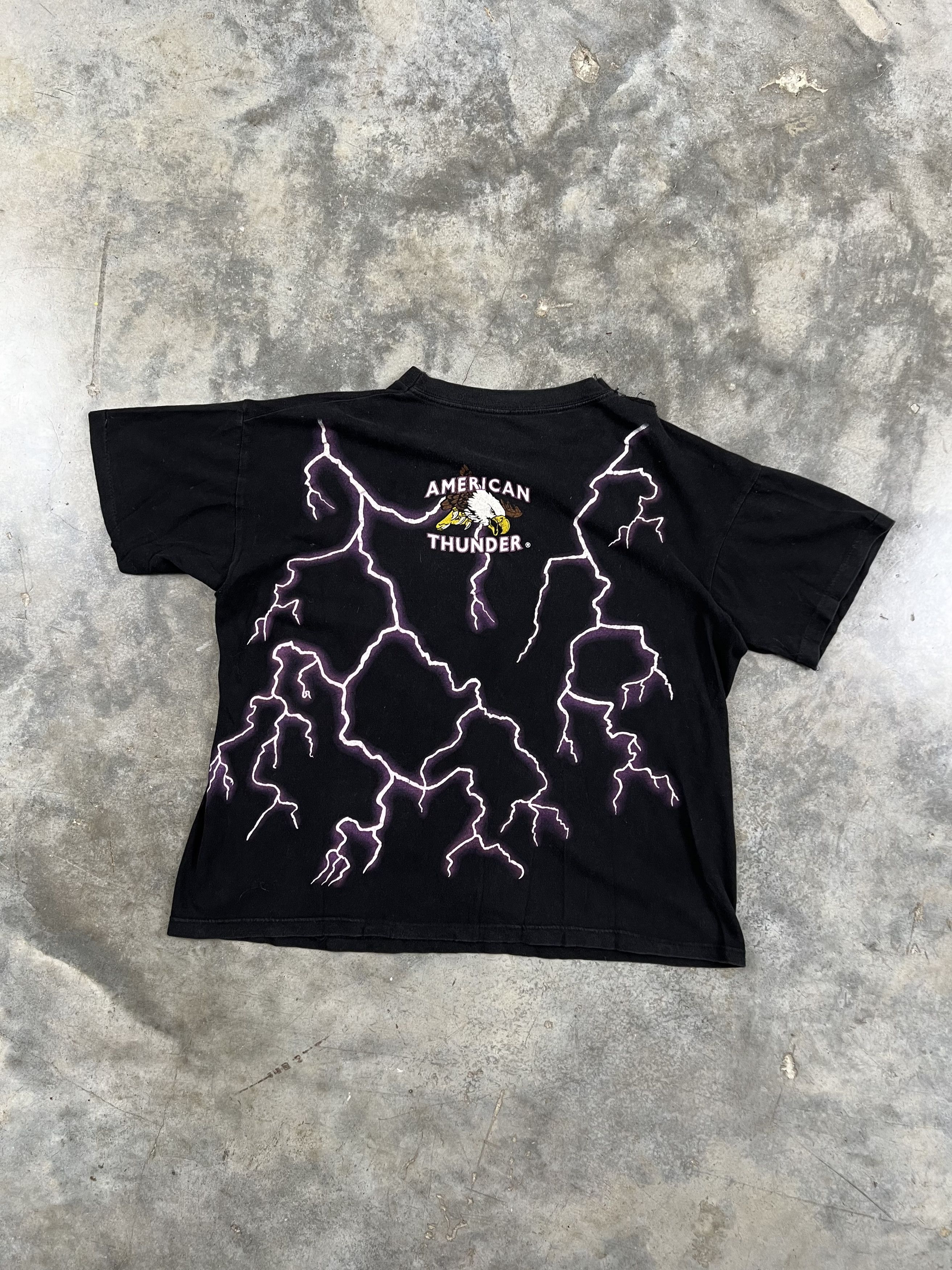 Vintage Vintage American Thunder Eagle Lighting Thunder + Tee XL Size US XL / EU 56 / 4 - 5 Thumbnail
