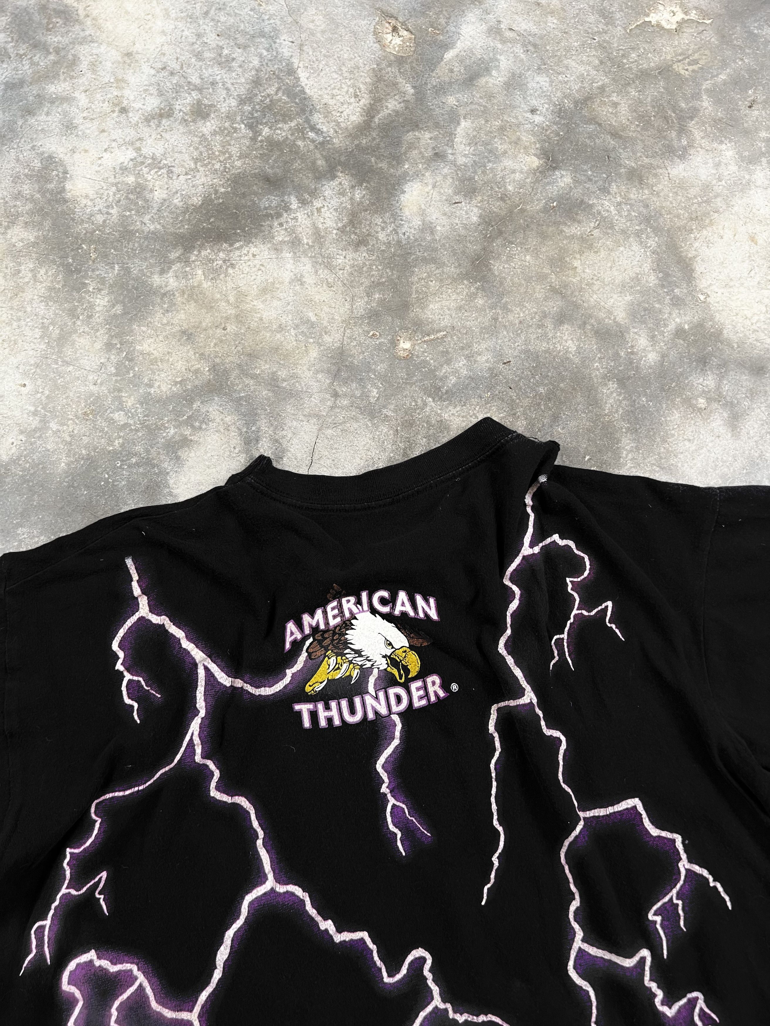 Vintage Vintage American Thunder Eagle Lighting Thunder + Tee XL Size US XL / EU 56 / 4 - 4 Thumbnail