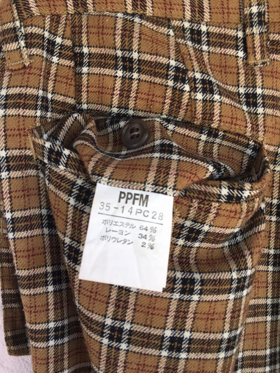 Japanese Brand × Vintage PPFM Nova check Women Pants Size 29" - 6 Thumbnail