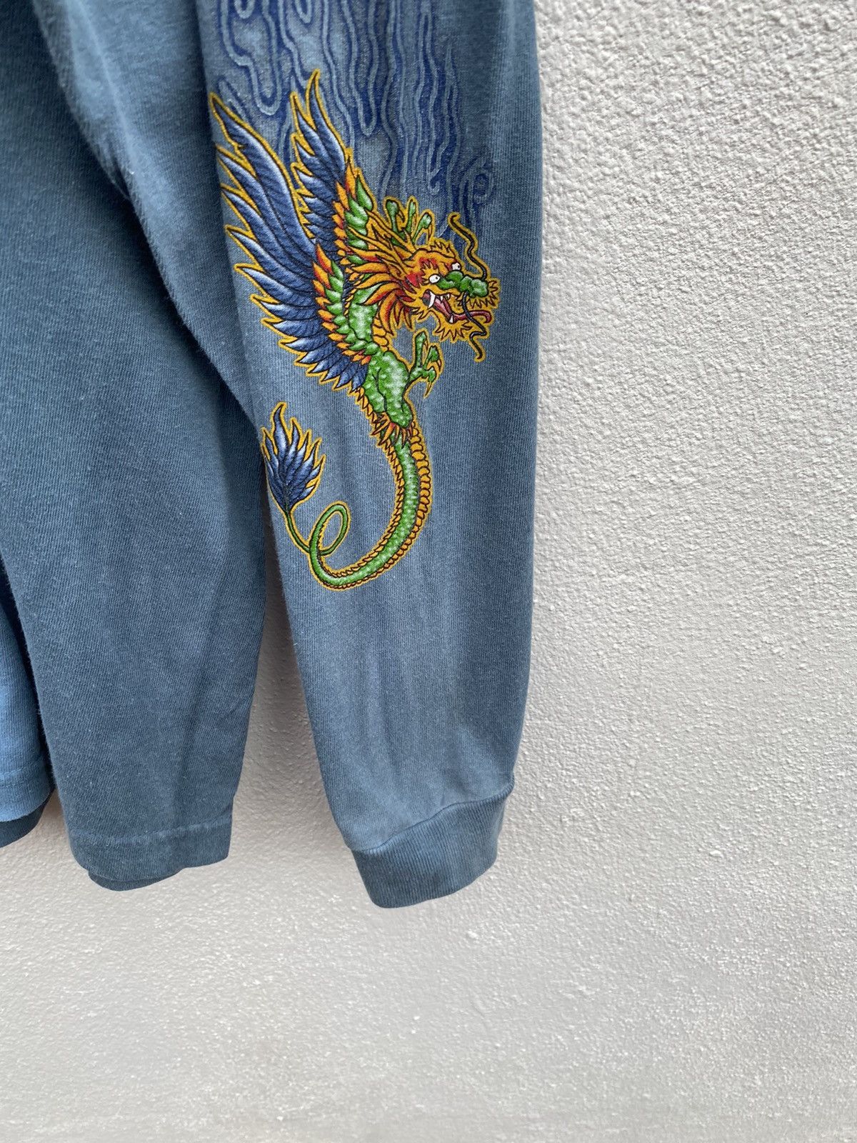 Vintage Vintage Dragon extreme tie dye longsleeve shirt Size US XL / EU 56 / 4 - 12 Thumbnail