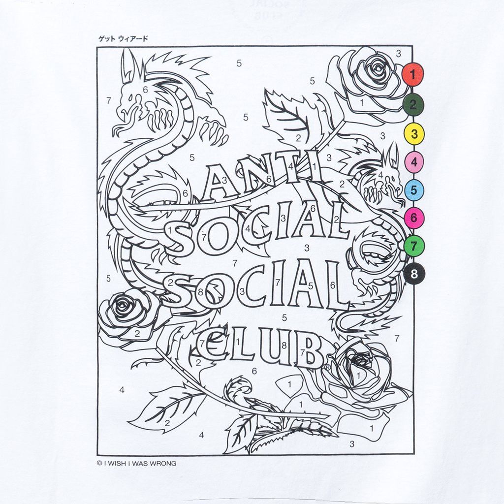 Anti Social Social Club DS ASSC Dragon Up To You White Tee Bape FTP KITH FOG MagOC Size US XL / EU 56 / 4 - 3 Thumbnail