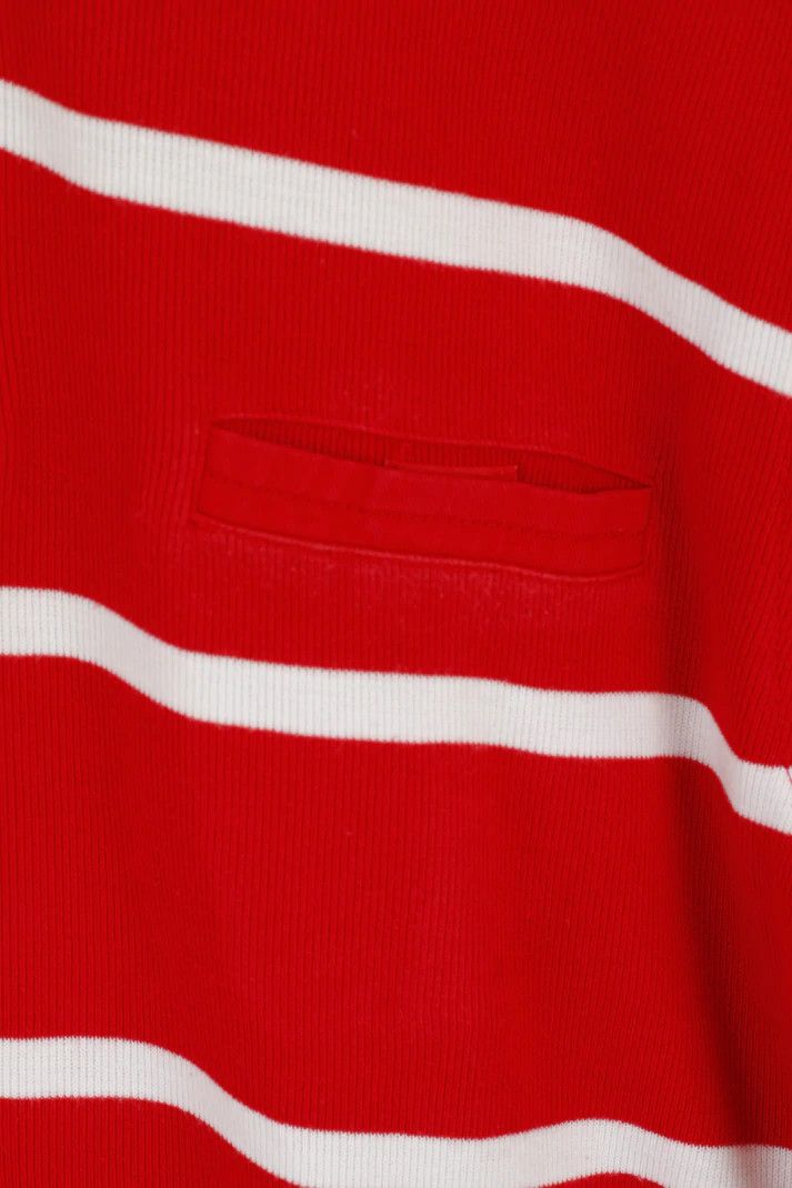 Pierre Cardin Pierre Cardin Men M Jumper Red Striped Cotton Sweater 6025 Size US M / EU 48-50 / 2 - 4 Thumbnail