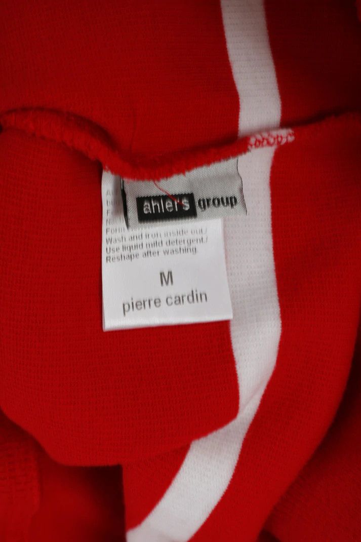 Pierre Cardin Pierre Cardin Men M Jumper Red Striped Cotton Sweater 6025 Size US M / EU 48-50 / 2 - 7 Thumbnail