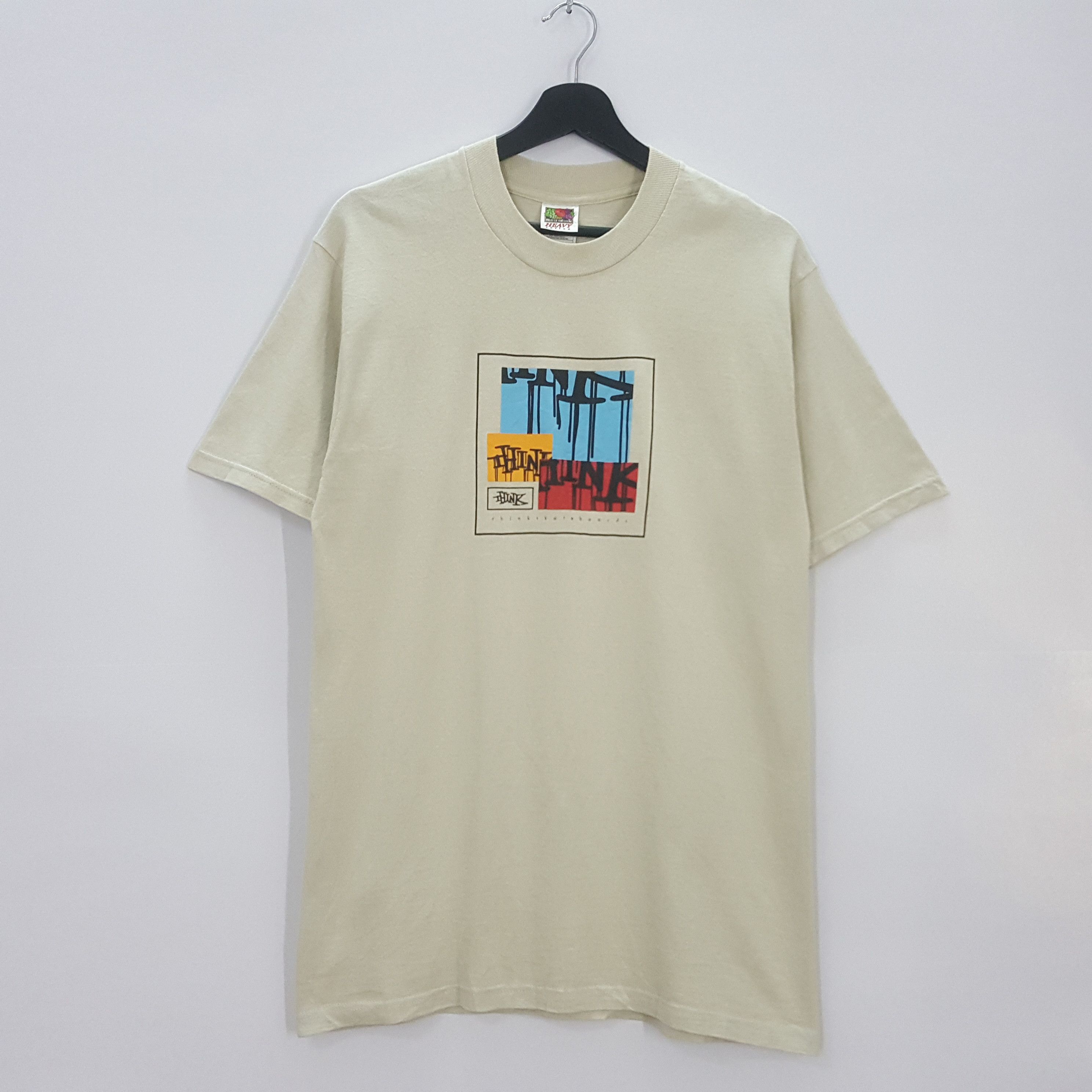 Vintage 90s Think Skateboards Streetwear design t-shirt cp2