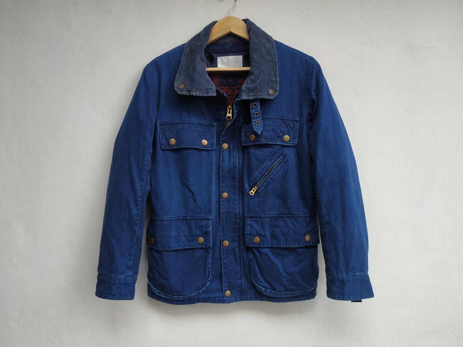 Indigo Three Blind Mice, Indigo Denim Biker Jacket Size US S / EU 44-46 / 1 - 1 Thumbnail