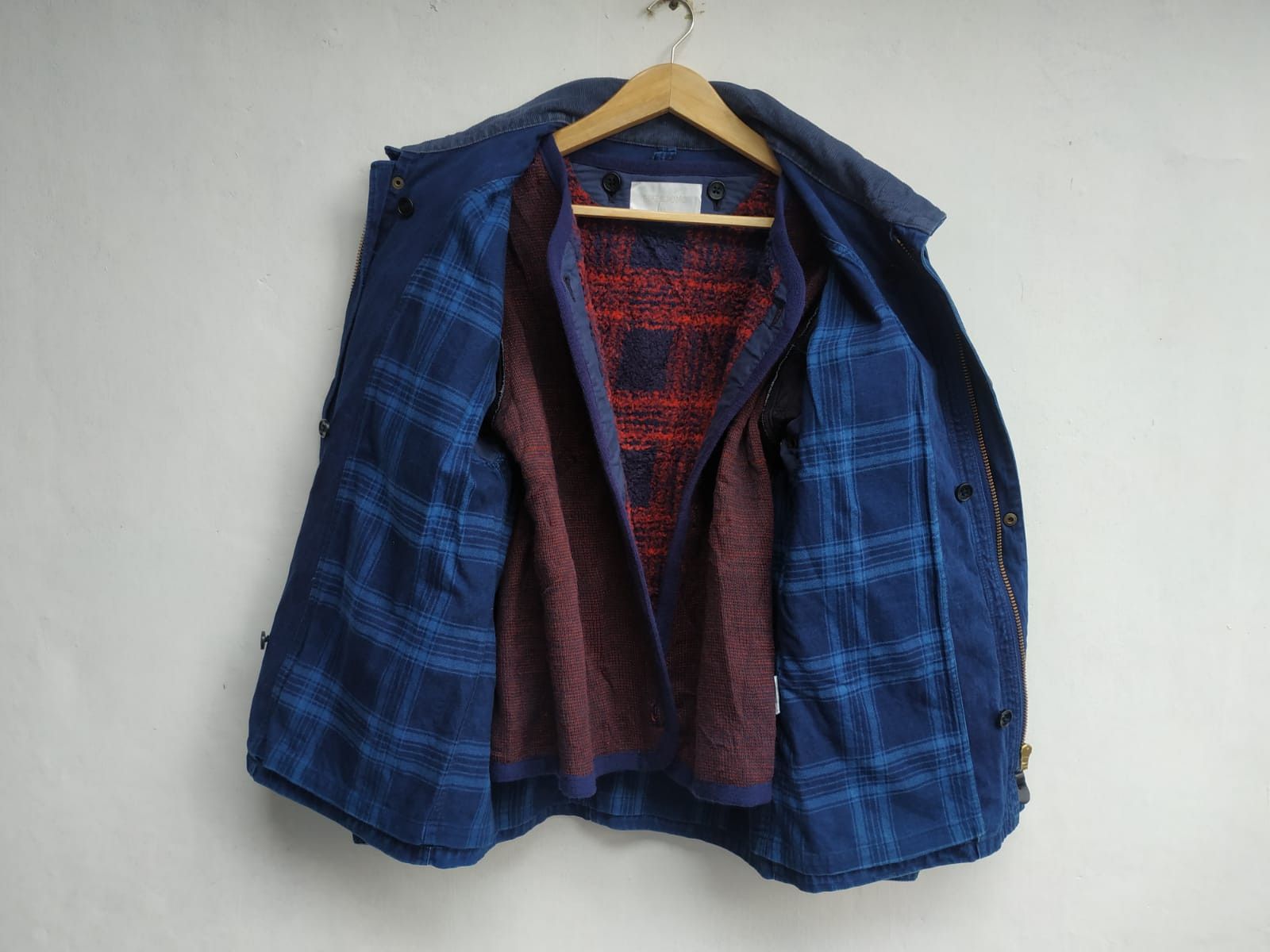 Indigo Three Blind Mice, Indigo Denim Biker Jacket Size US S / EU 44-46 / 1 - 5 Thumbnail