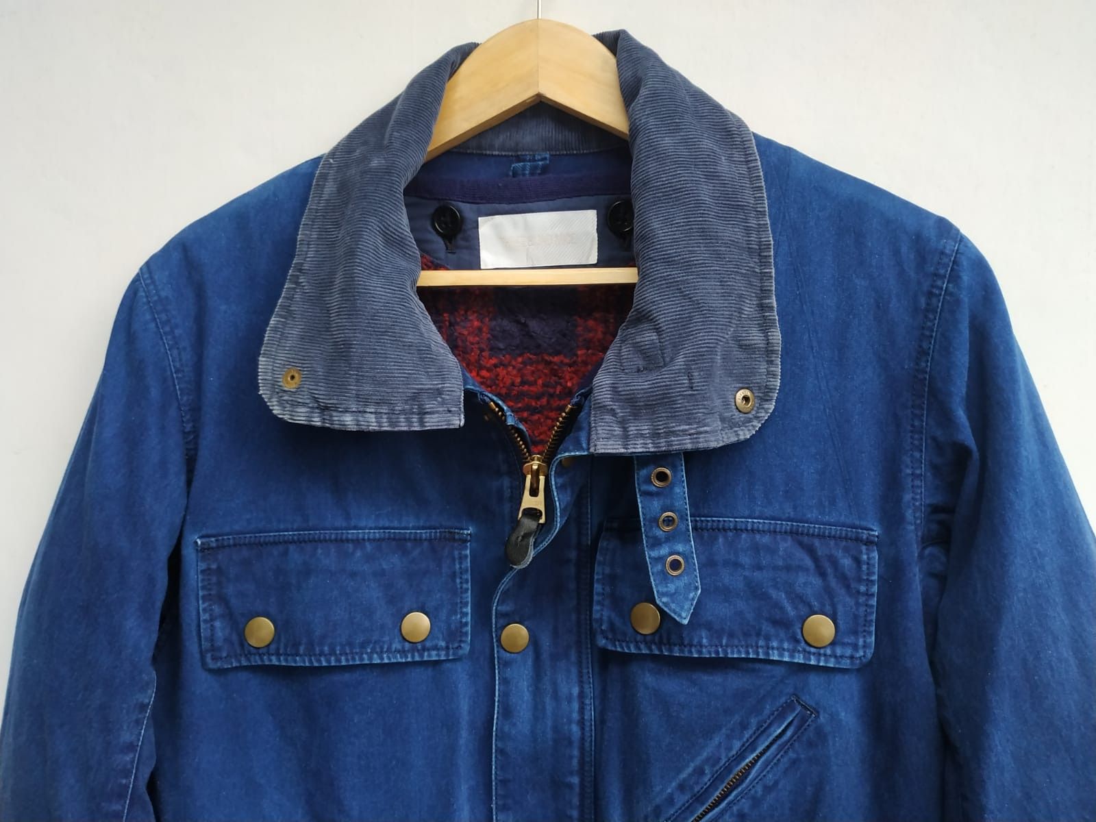Indigo Three Blind Mice, Indigo Denim Biker Jacket Size US S / EU 44-46 / 1 - 12 Thumbnail