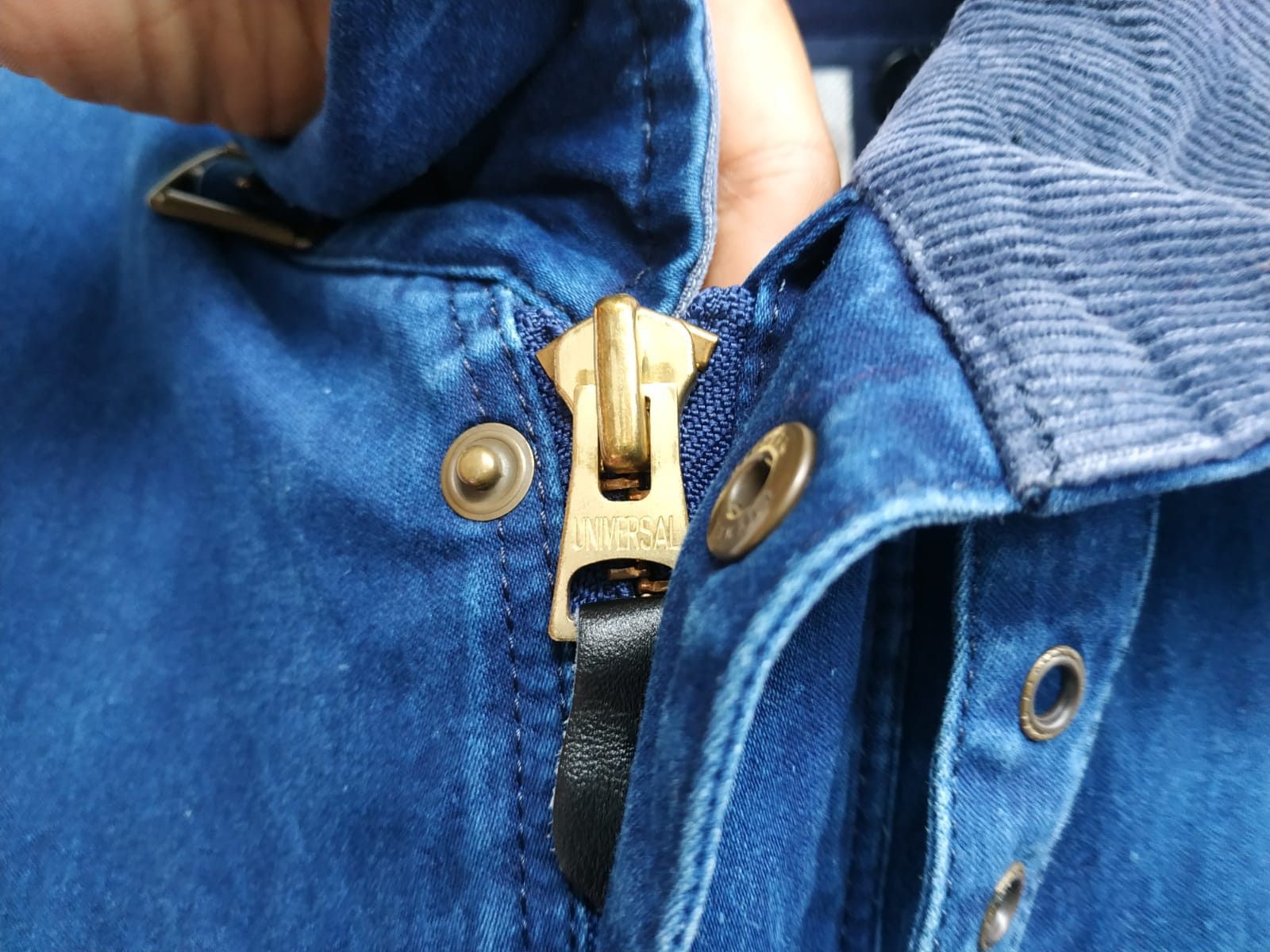Indigo Three Blind Mice, Indigo Denim Biker Jacket Size US S / EU 44-46 / 1 - 7 Thumbnail