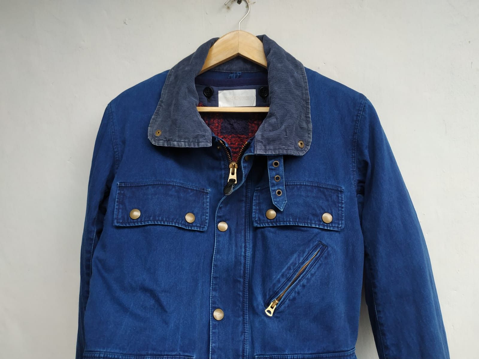 Indigo Three Blind Mice, Indigo Denim Biker Jacket Size US S / EU 44-46 / 1 - 13 Thumbnail