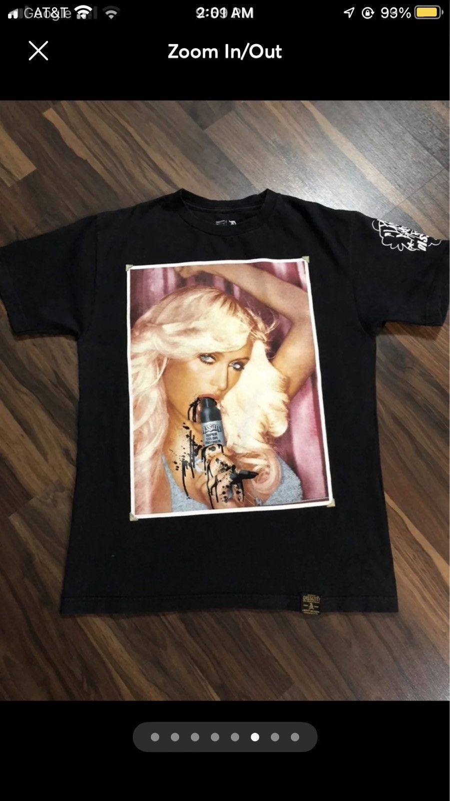 Y2K PARIS HILTON CEX TAPE BIG PHOTO TEE
