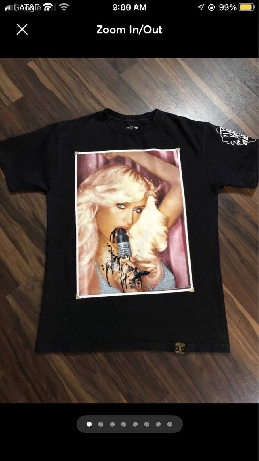 Y2K PARIS HILTON CEX TAPE BIG PHOTO TEE