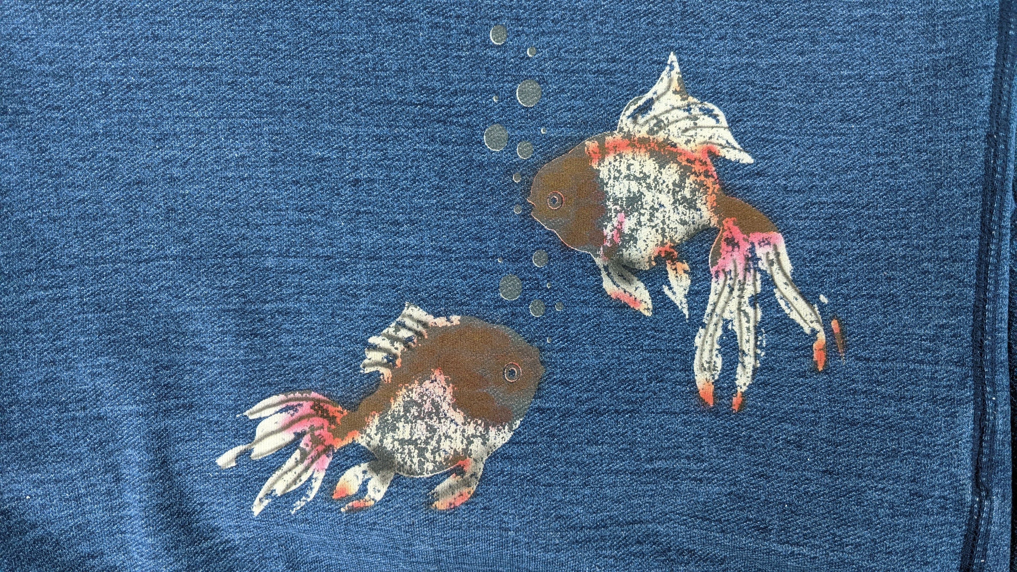 Eternal Kurashiki Kojima Koi Fish Denim Indigo shirt Size US S / EU 44-46 / 1 - 3 Thumbnail