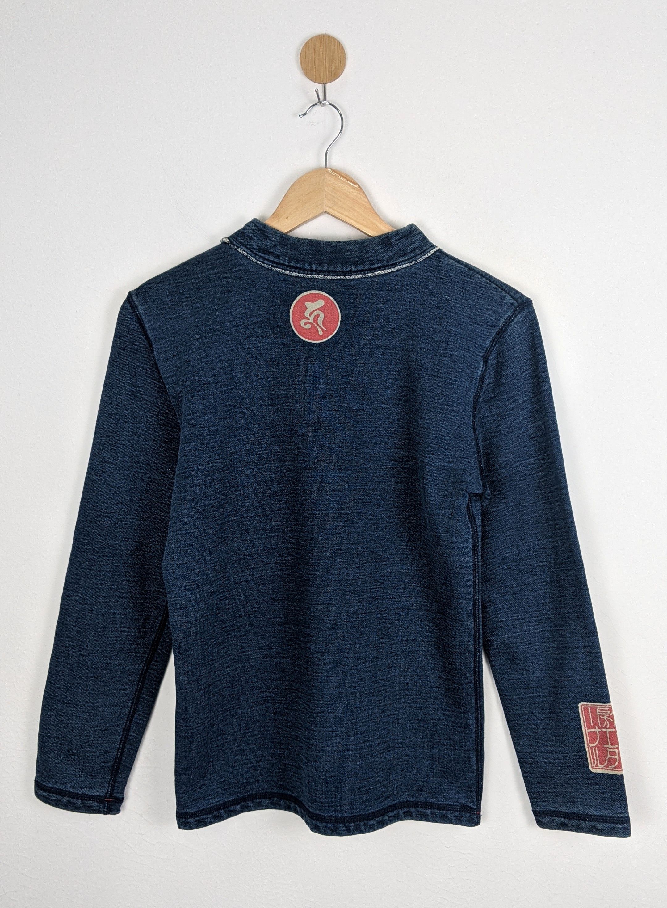 Eternal Kurashiki Kojima Koi Fish Denim Indigo shirt Size US S / EU 44-46 / 1 - 2 Thumbnail