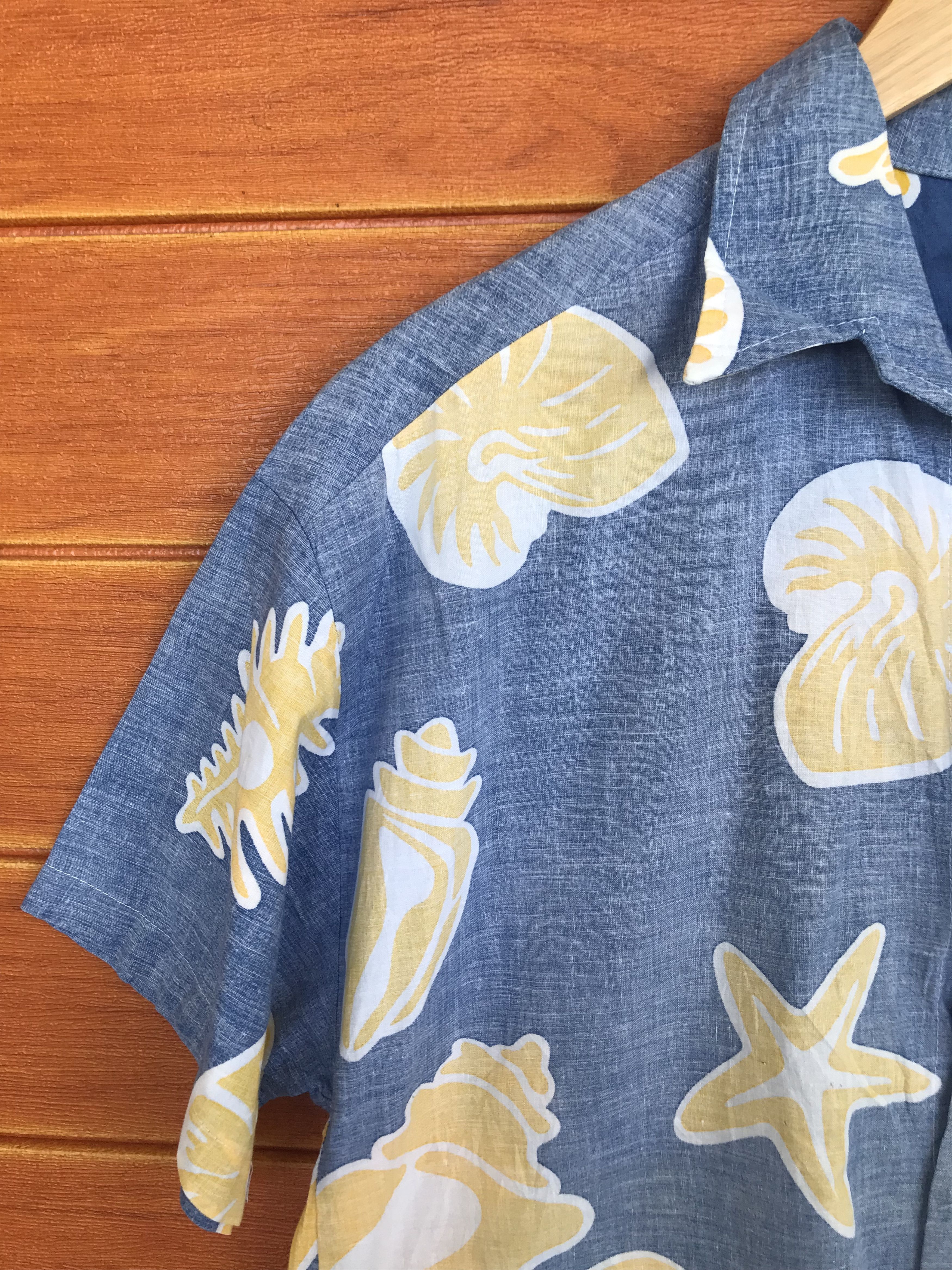Vintage Vintage Sun Bay Coral Reef & Shell Reverse Print Hawaiian Size US M / EU 48-50 / 2 - 2 Thumbnail
