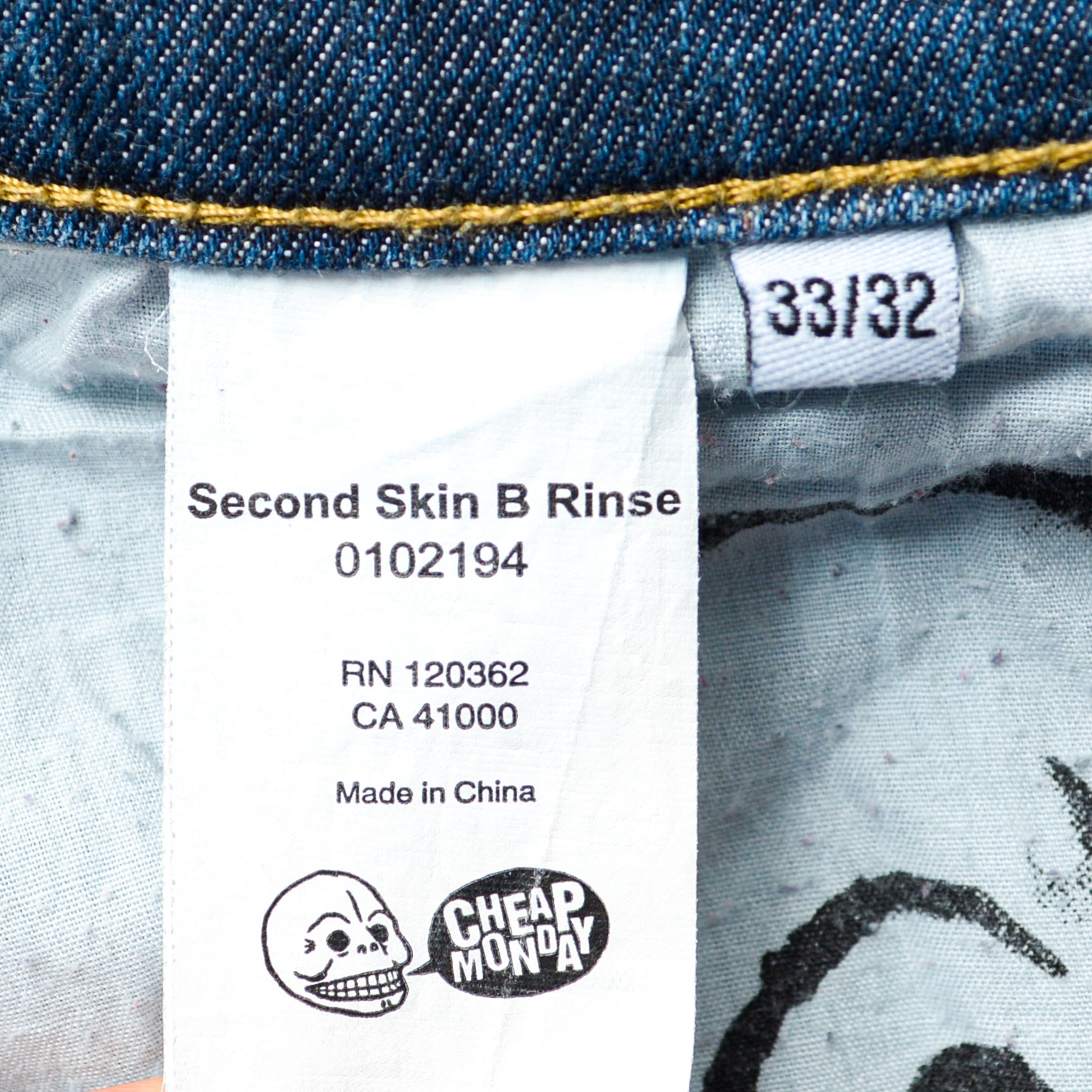 Cheap Monday CHEAP MONDAY Second Skin B Rinse W33 L32 Jeans Denim Pants Size US 33 - 5 Thumbnail