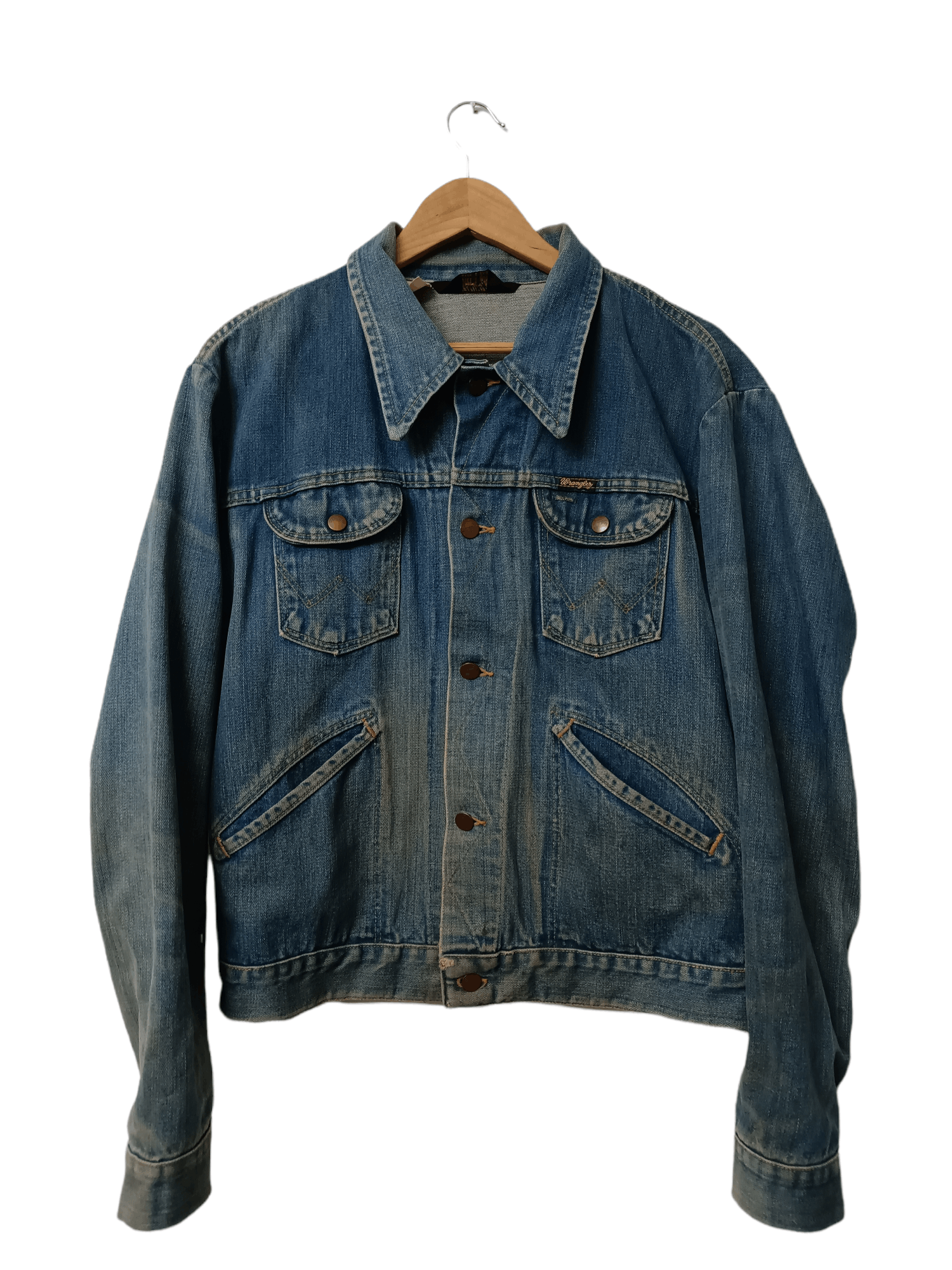 Wrangler Vintage Wrangler liam gallagher denim jacket Grailed