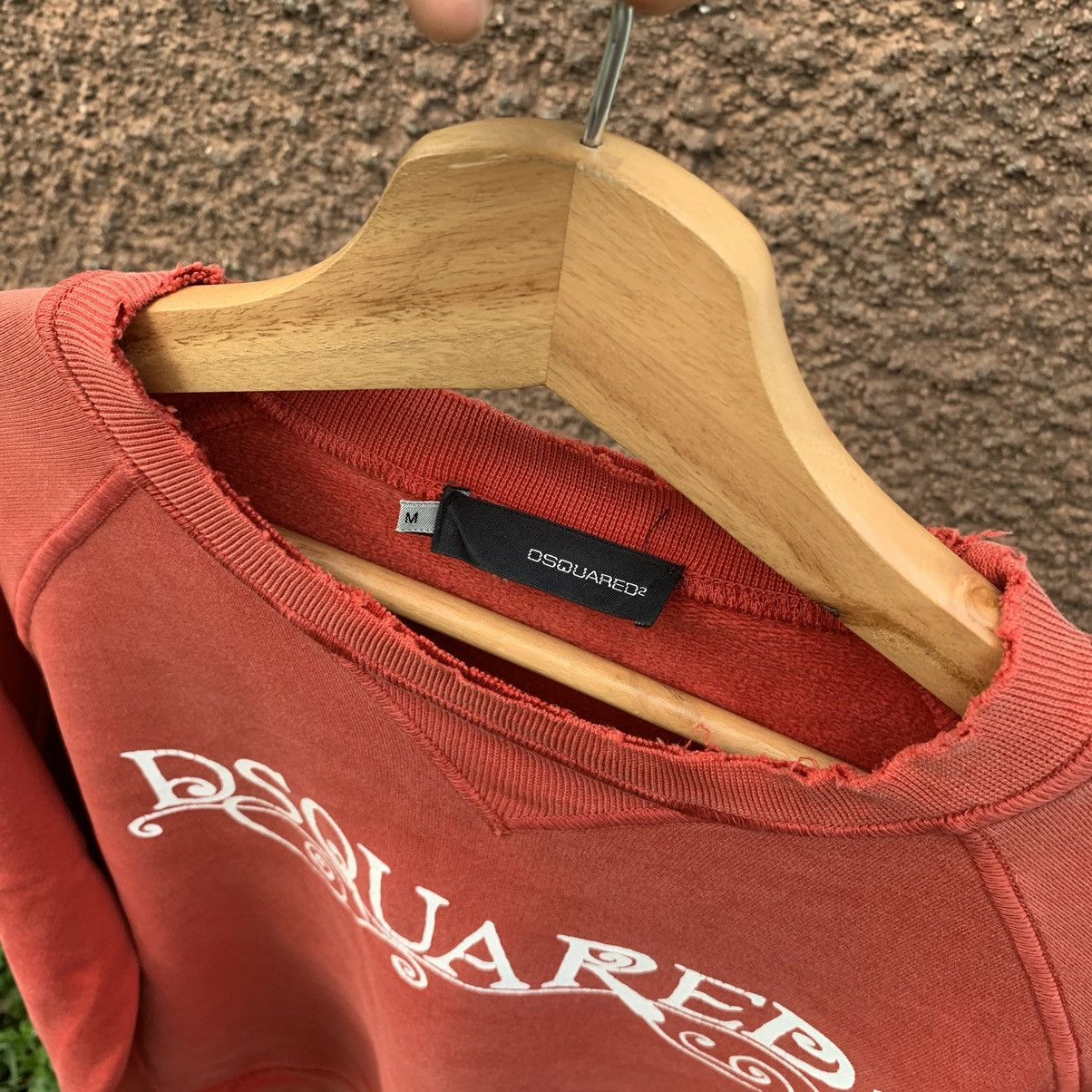 Dsquared2 × Vintage 💥 Vintage Dsquared2 Distressed Crewneck Faded Sweater Size US M / EU 48-50 / 2 - 10 Thumbnail