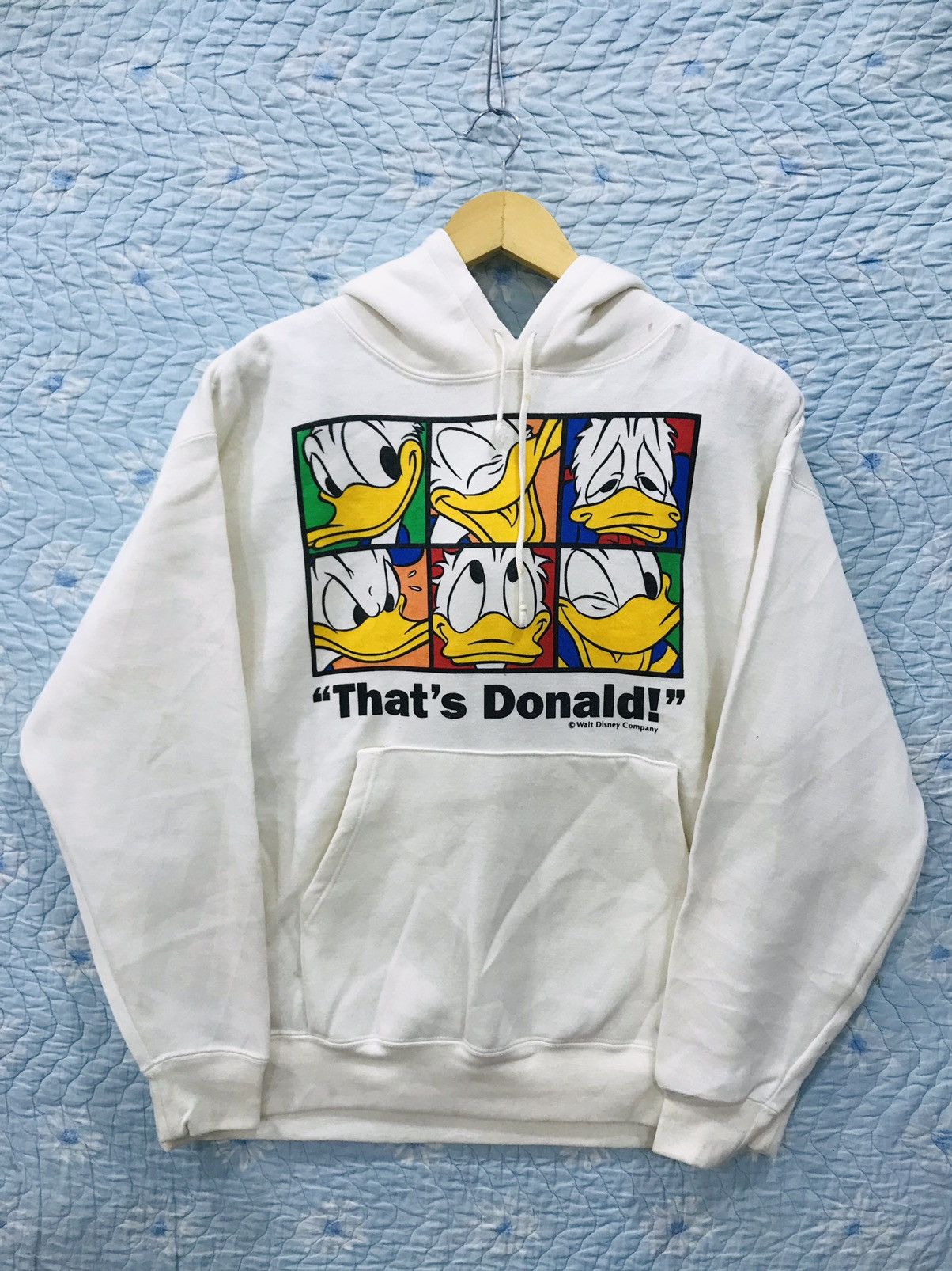 Hoodie Sweat Daffy Duck DISNEY DONALD DUCK Cartoon Big Logo Hoodie