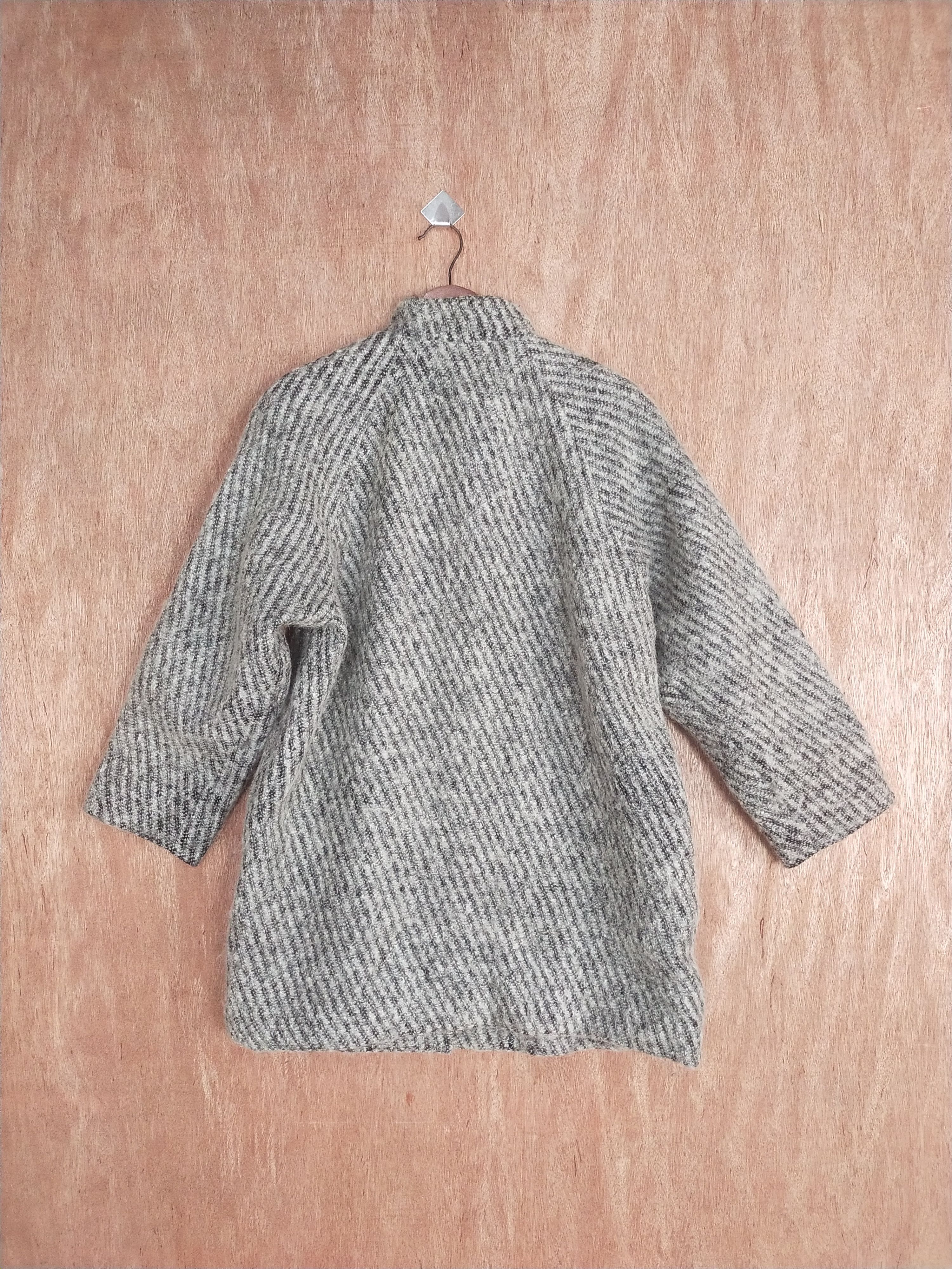 Homespun Knitwear × Japanese Brand Japan Gray cardigan coat knitwear #S004 Size US M / EU 48-50 / 2 - 10 Thumbnail