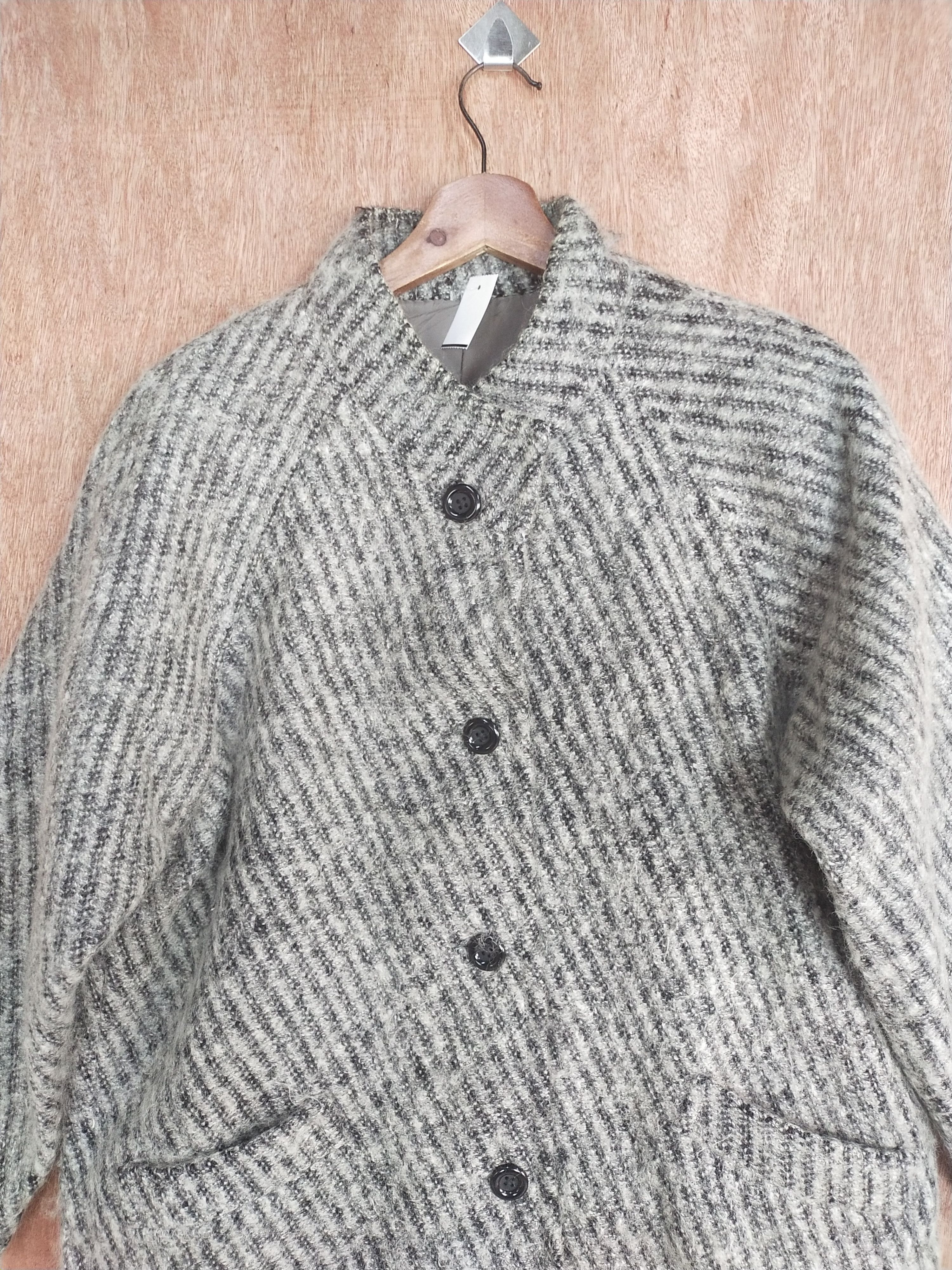 Homespun Knitwear × Japanese Brand Japan Gray cardigan coat knitwear #S004 Size US M / EU 48-50 / 2 - 2 Thumbnail