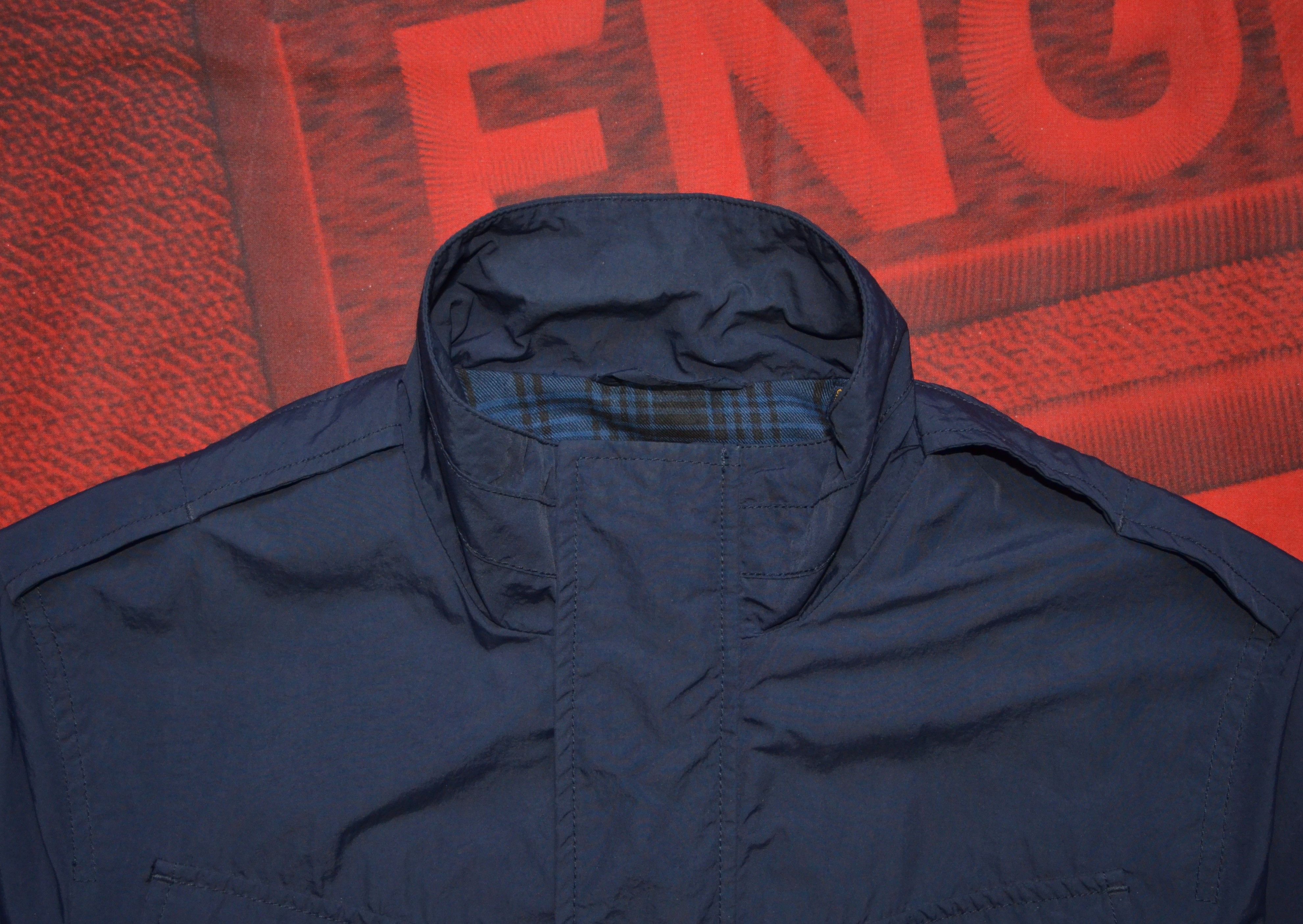 Other × Woolrich Woolen Mills Woolrich Men's Polyamide Jacket FourPockets Navy Streetwear Size US S / EU 44-46 / 1 - 3 Thumbnail